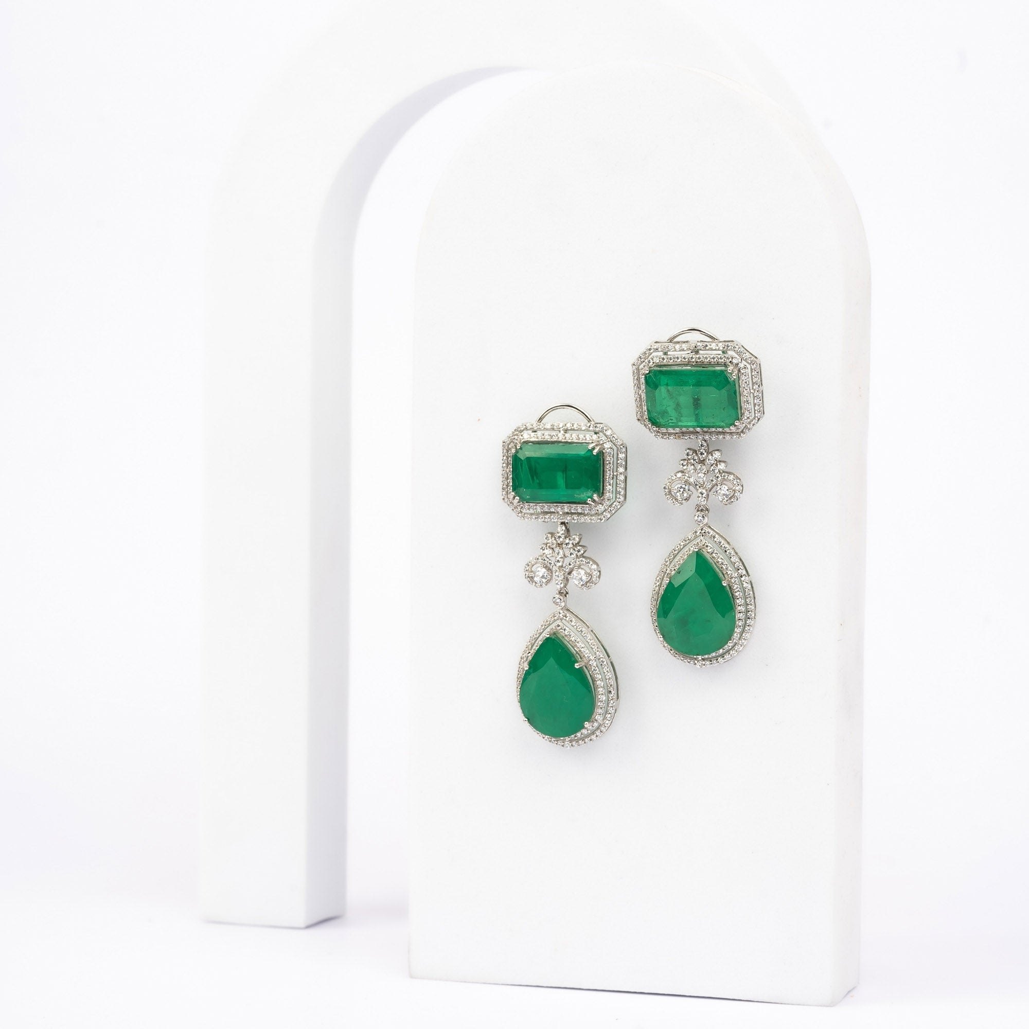 Emerald Drop Earring