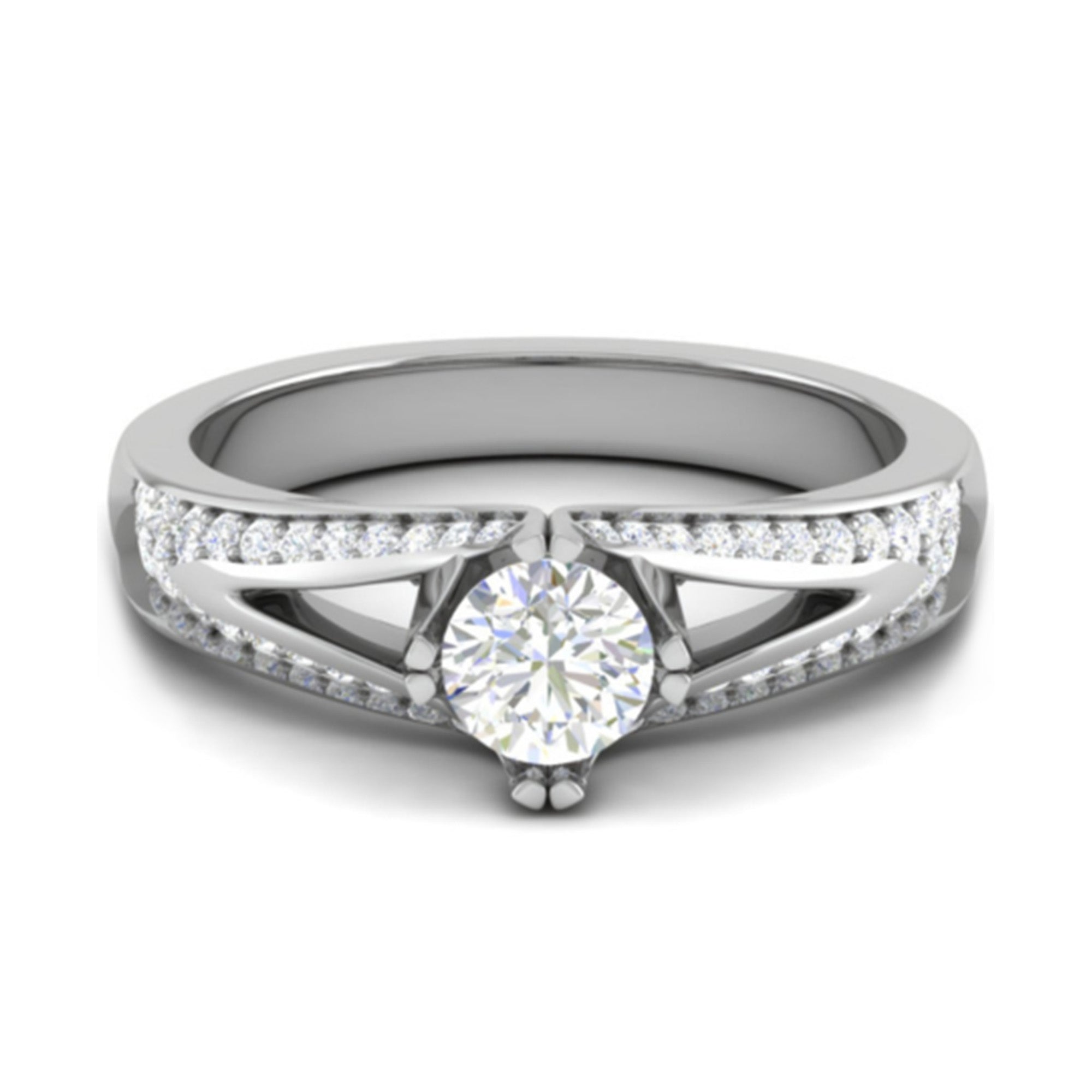 925 Silver Split Shank Ring