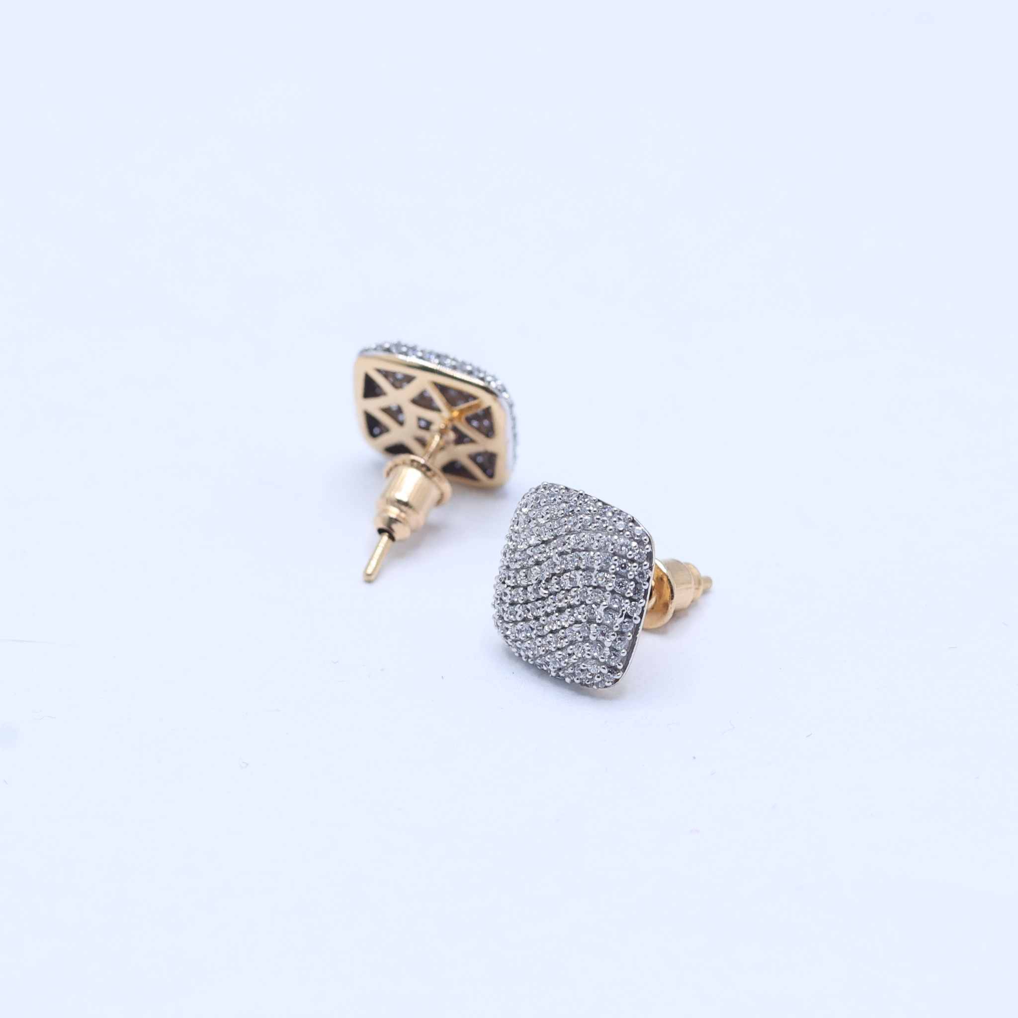 Square American Diamond Studs Earring