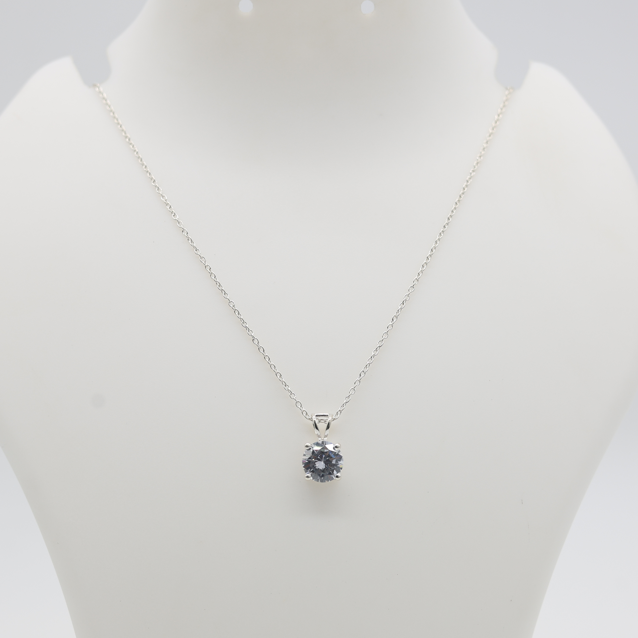 Crystal White Gold Plated Pendant