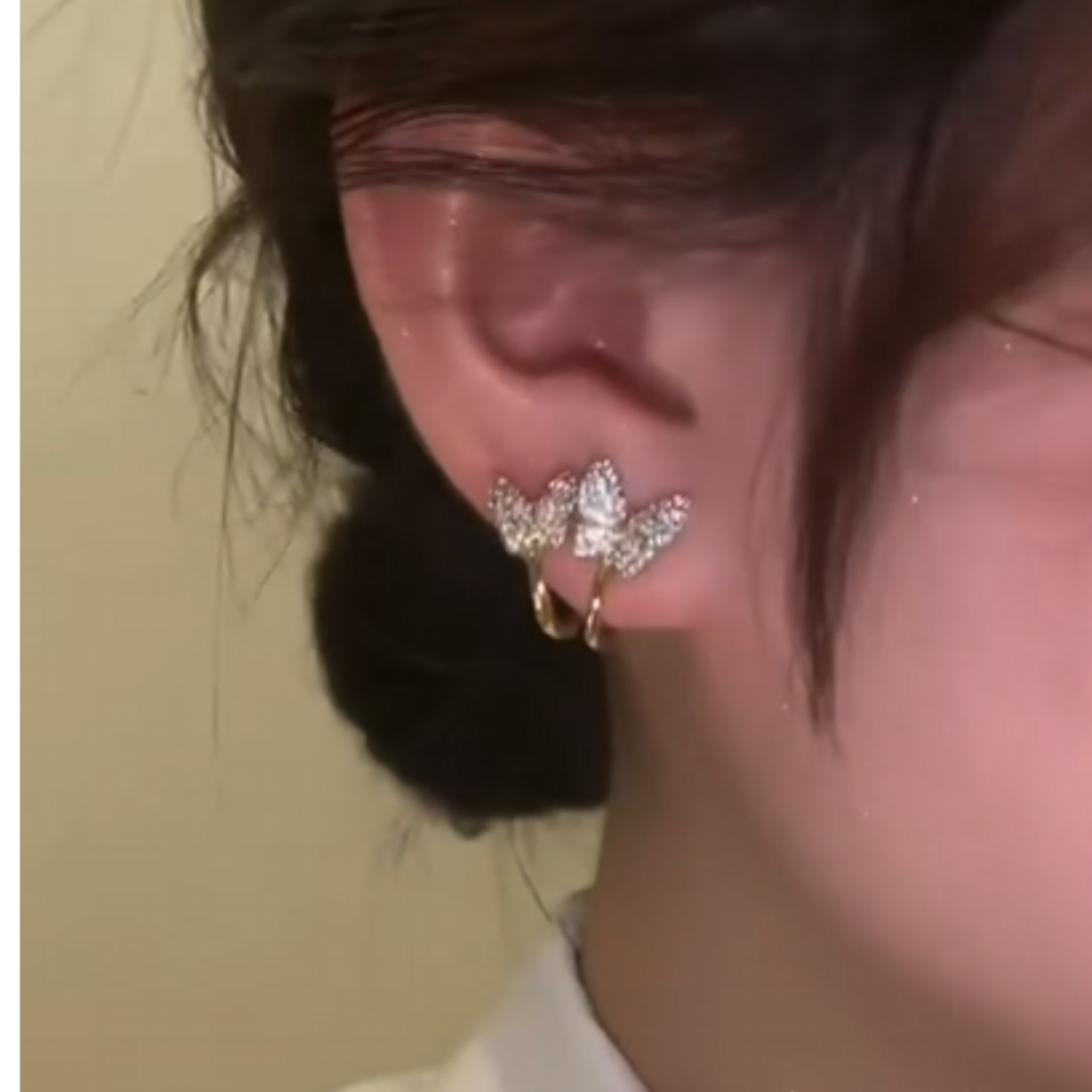 925 sterling silver elegant butterfly earring AUS-990