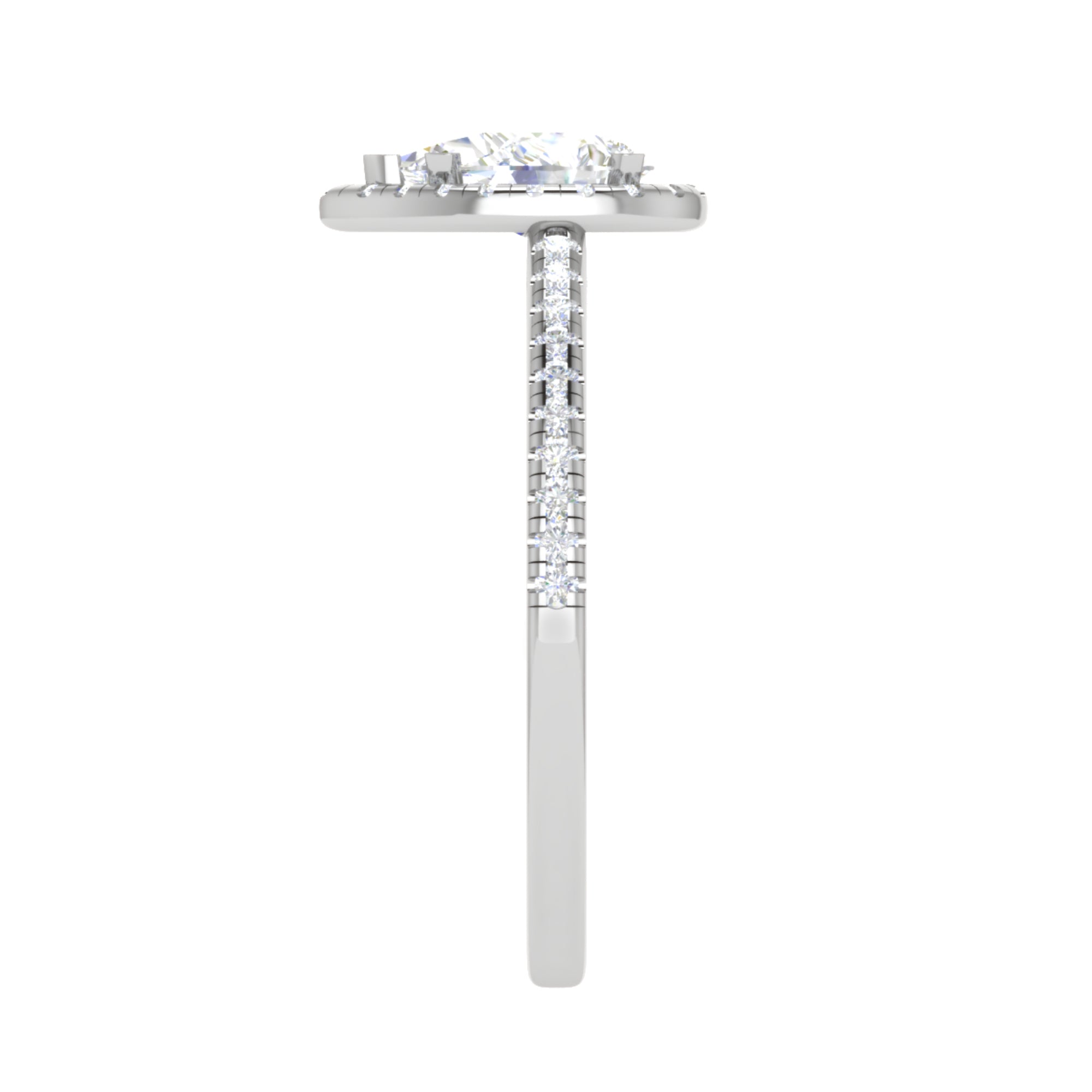 Timeless Pear Shaped Halo Ring