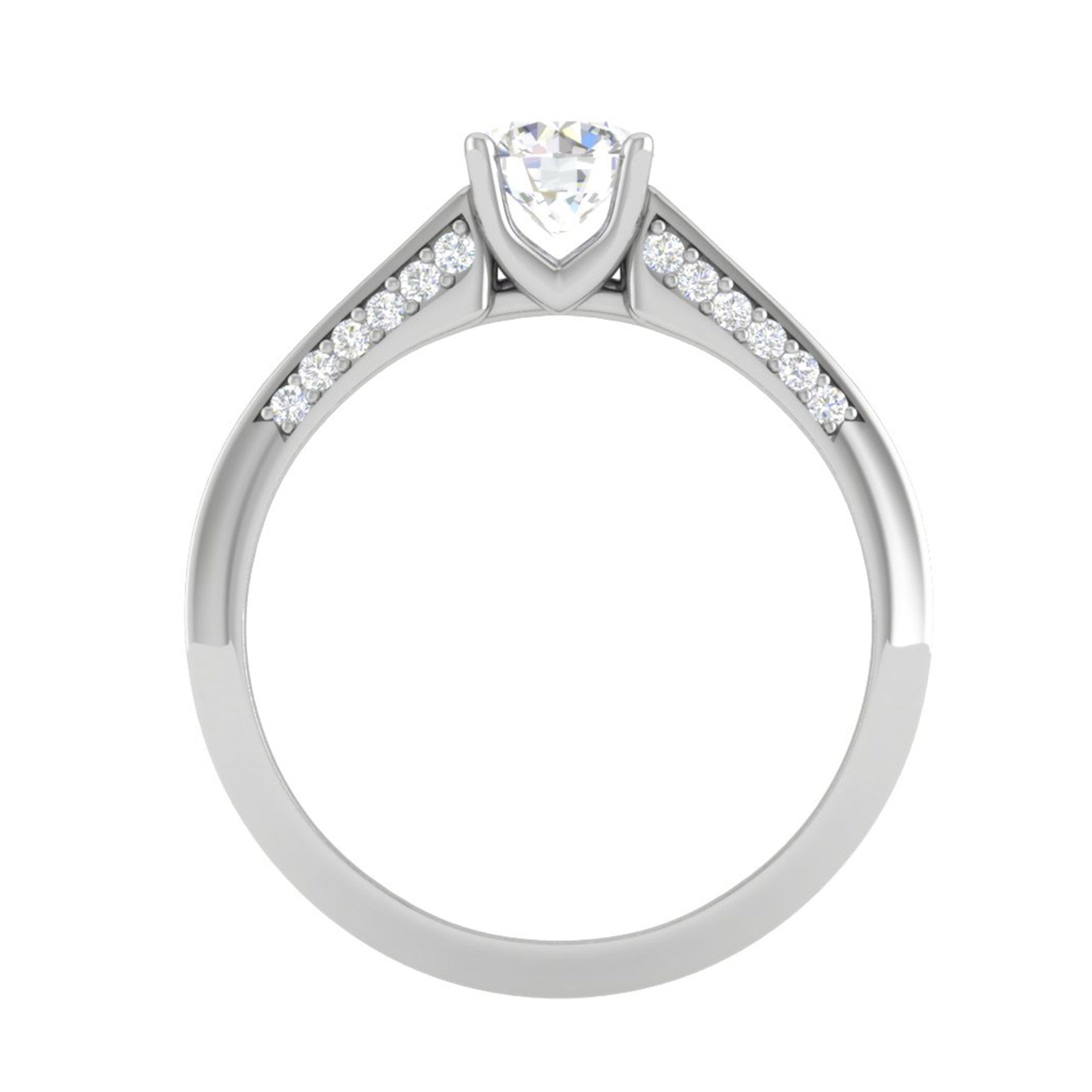 Sterling Silver Channel Set Ring