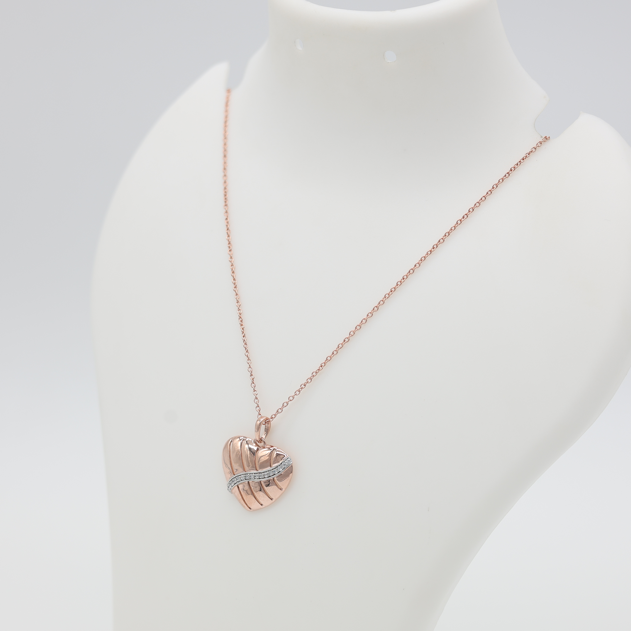 Rose Gold Plated Heart Pendant