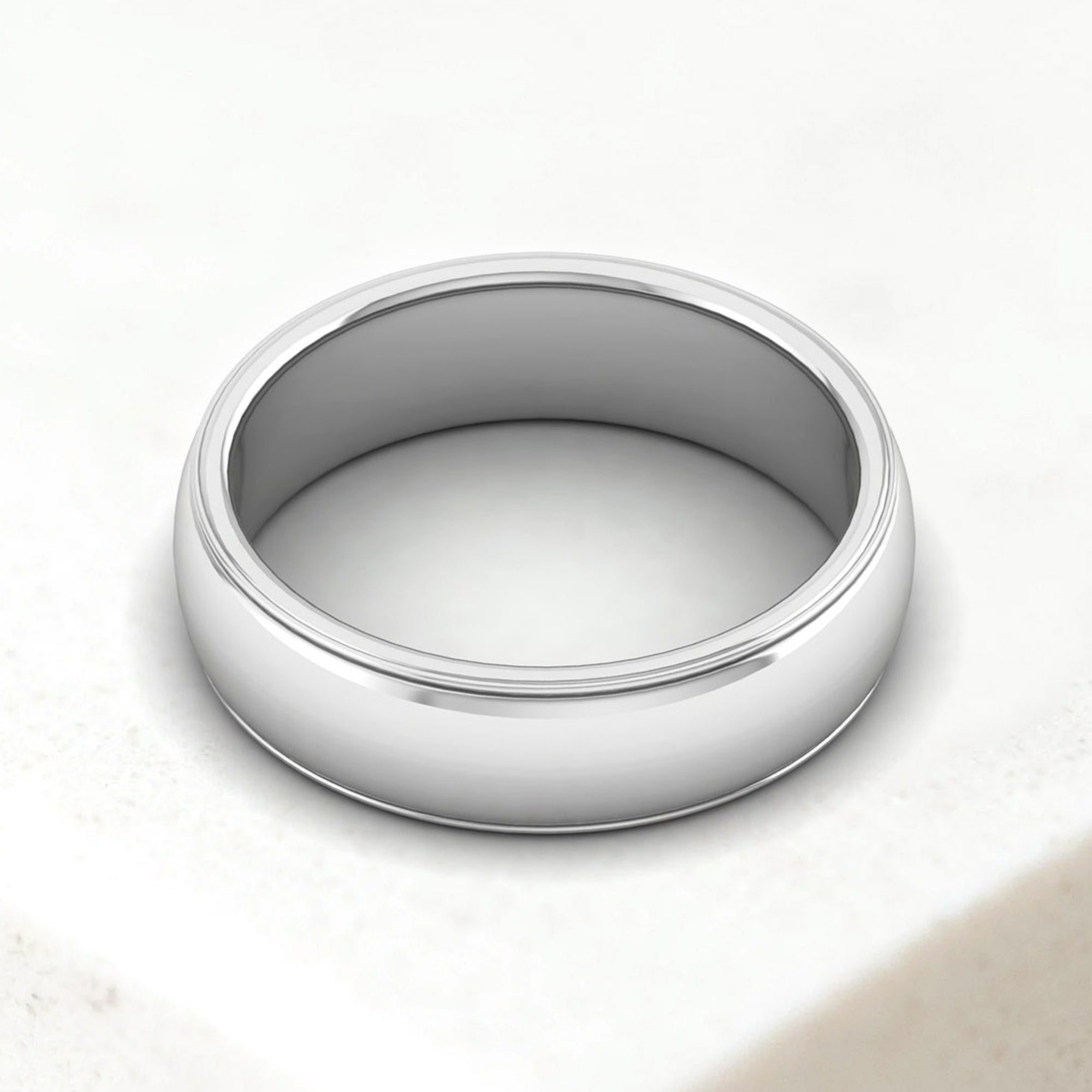 Unisex Sterling Silver Band