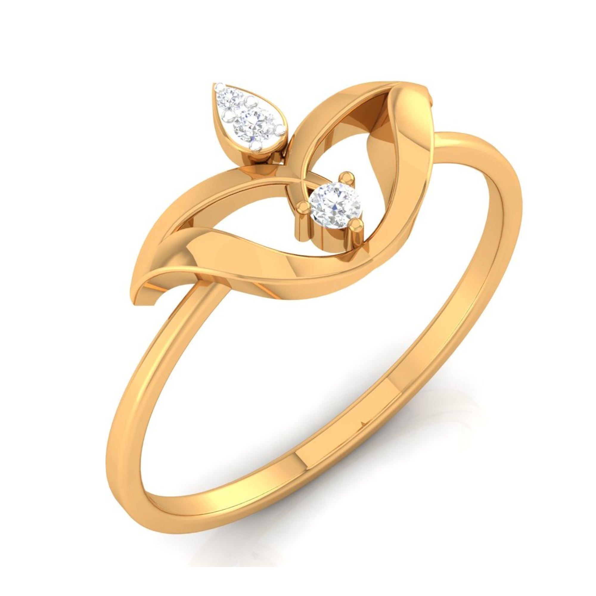 Minimalist Lotus Flower Ring