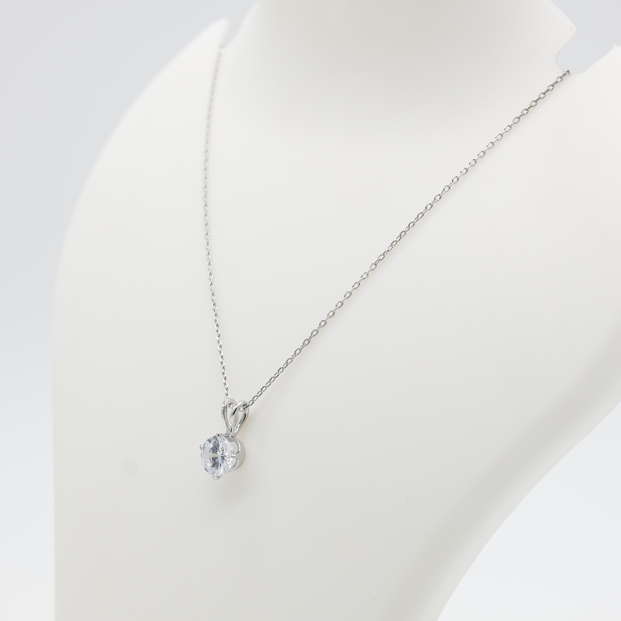 Crystal White Gold Plated Pendant