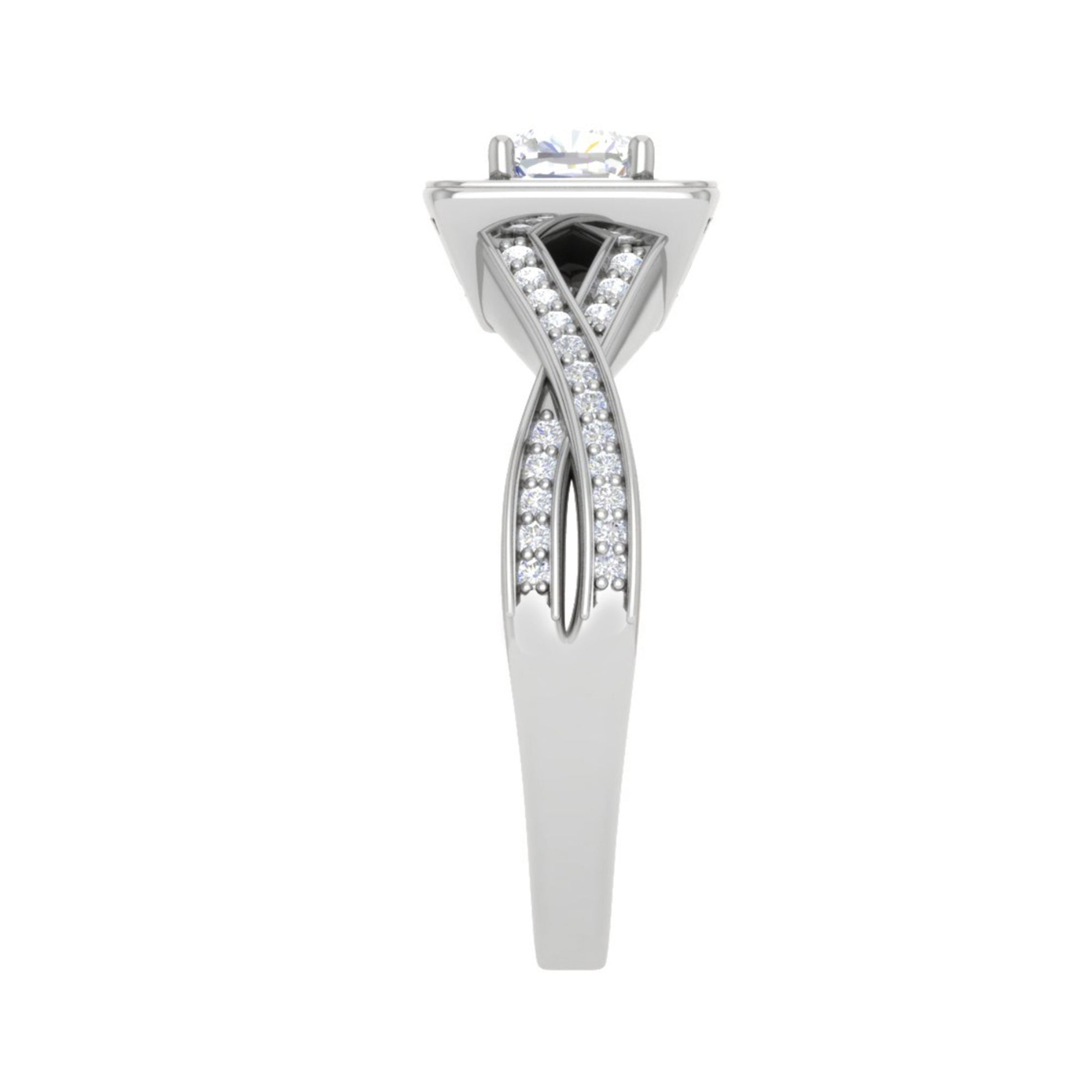 Crossover American Diamond Ring