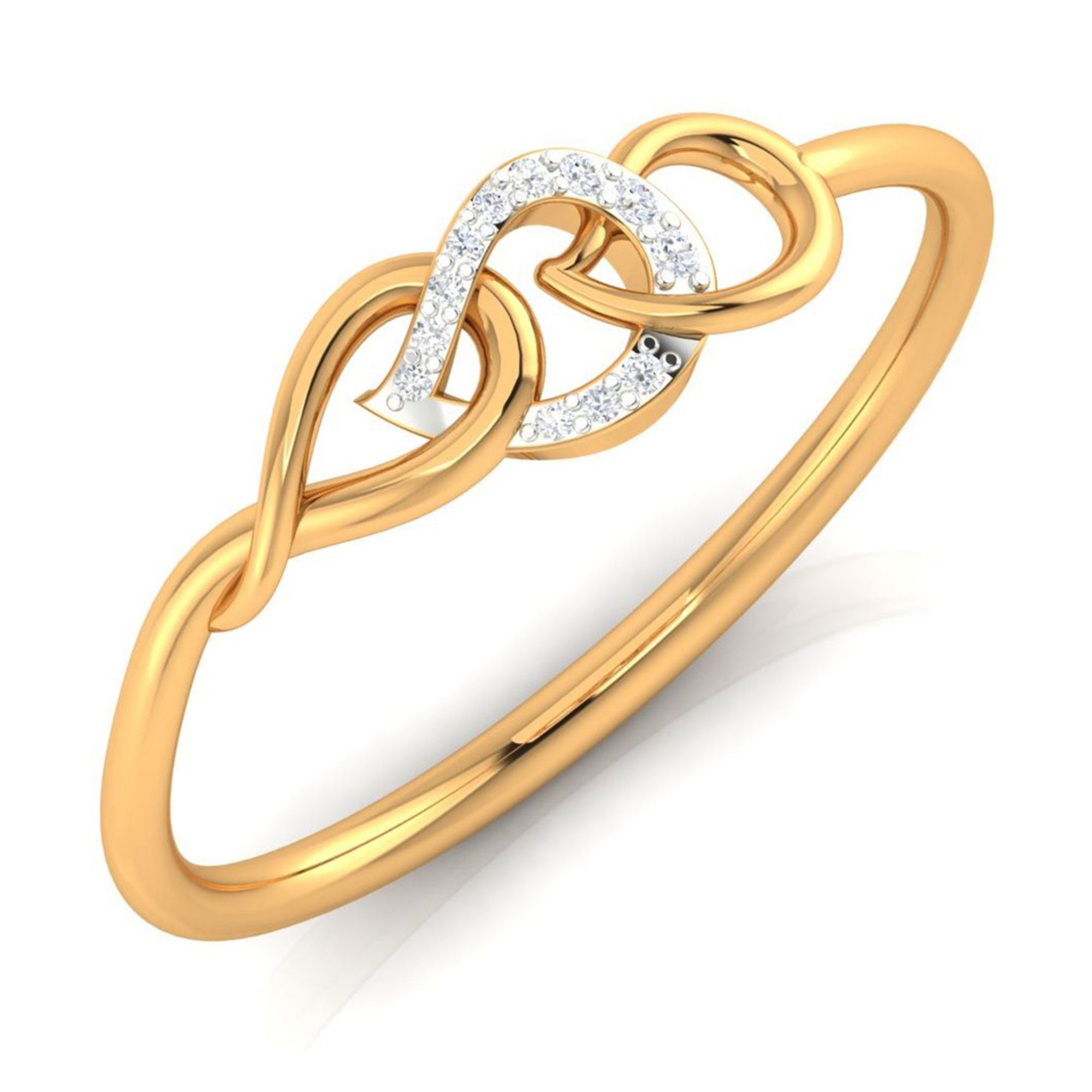 Interlocking Knot Ring in Sterling Silver