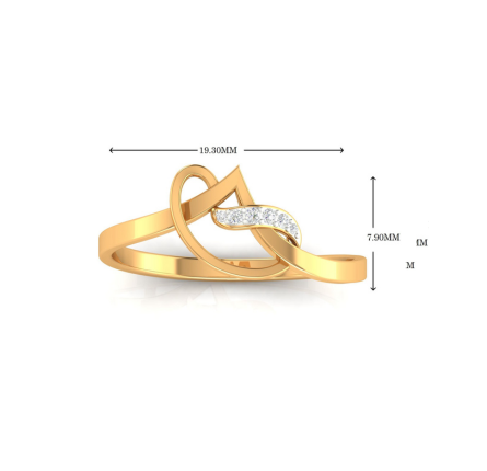 Silver Yellow Gold Adjustable Knot Pattern Modern Chic Ring for Women