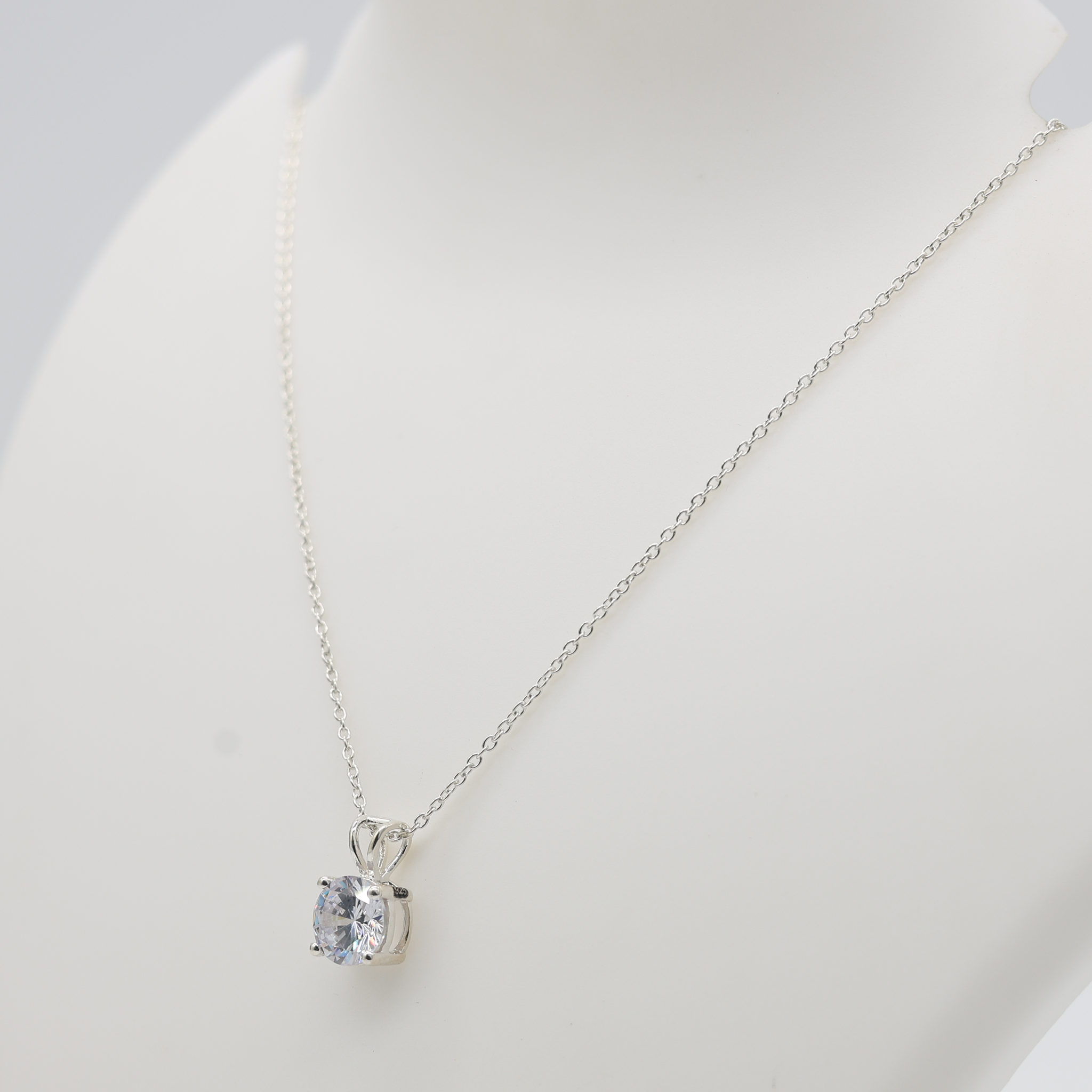 Crystal White Gold Plated Pendant