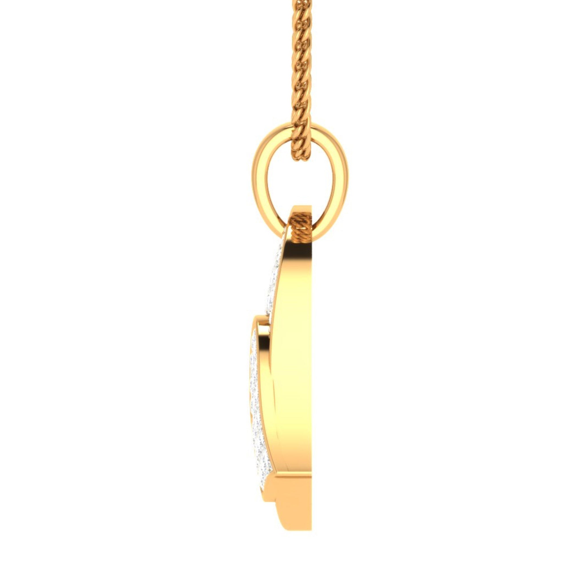 Gold Plated Double Heart Pendant