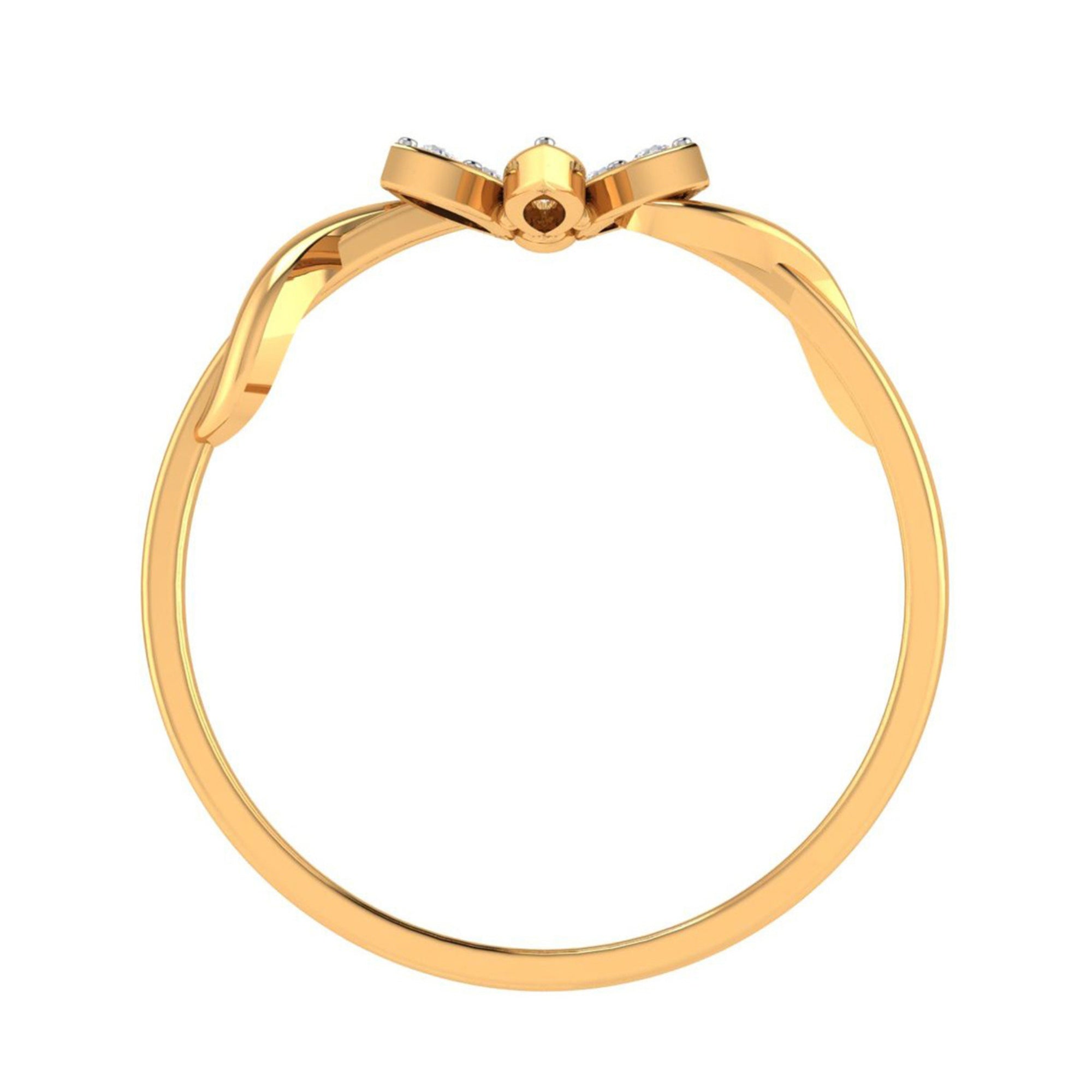 Elegant Six Petal Flower Ring