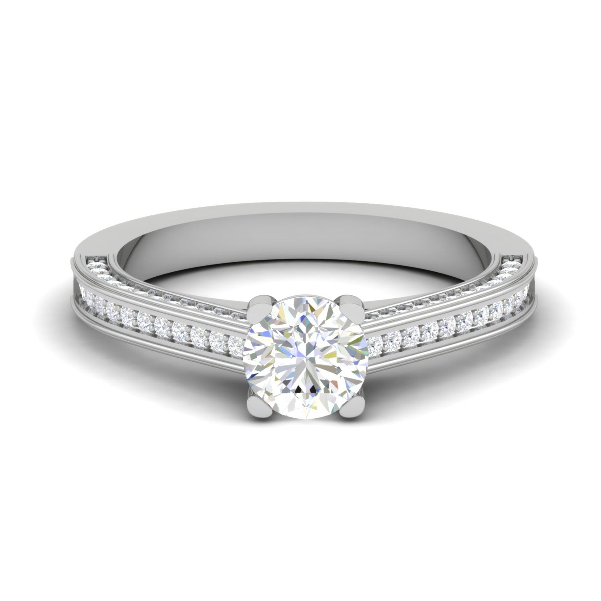 Eternal Sparkle Silver Diamond Ring