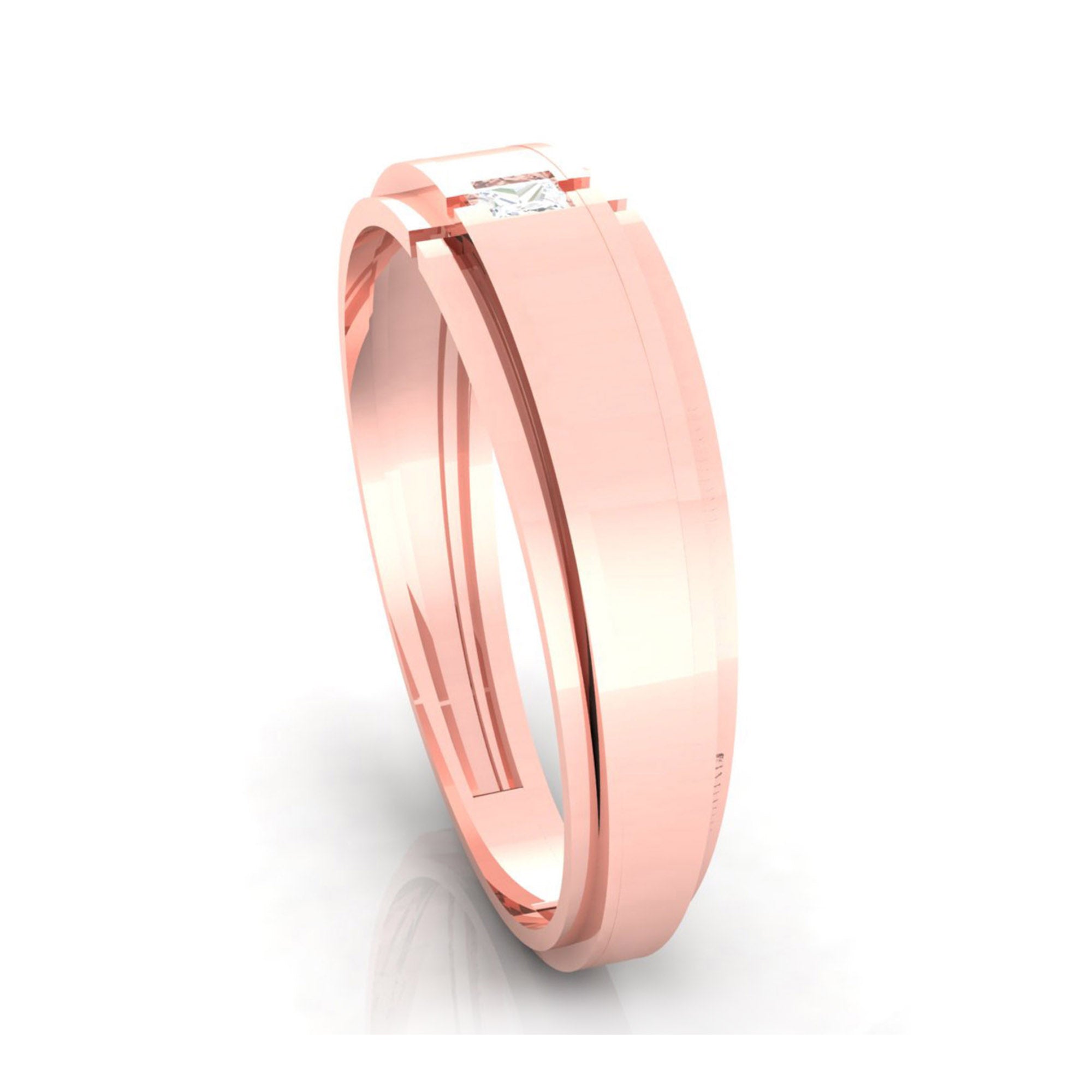 Matching Rose Gold Couple Rings