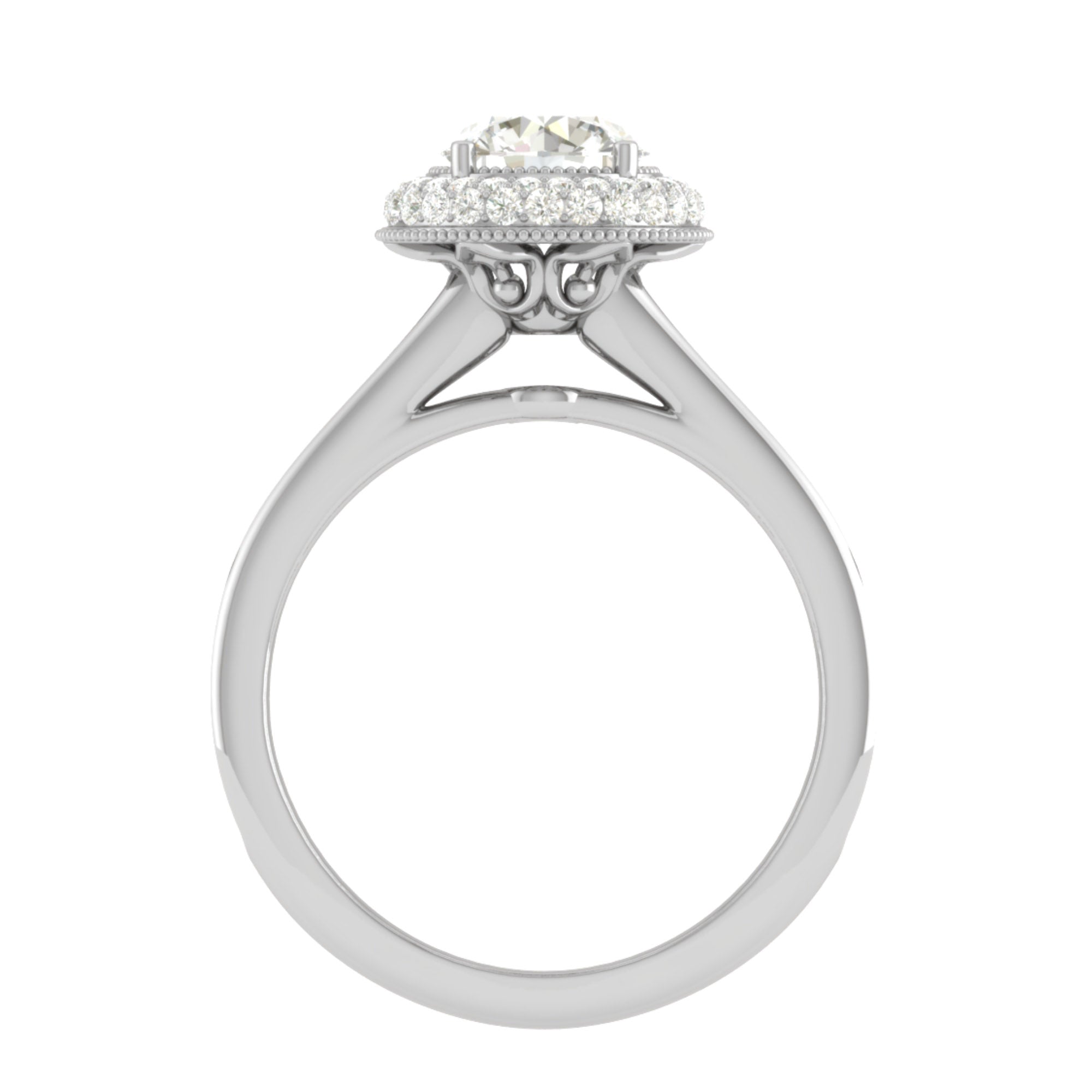 American Diamond Double Halo Ring
