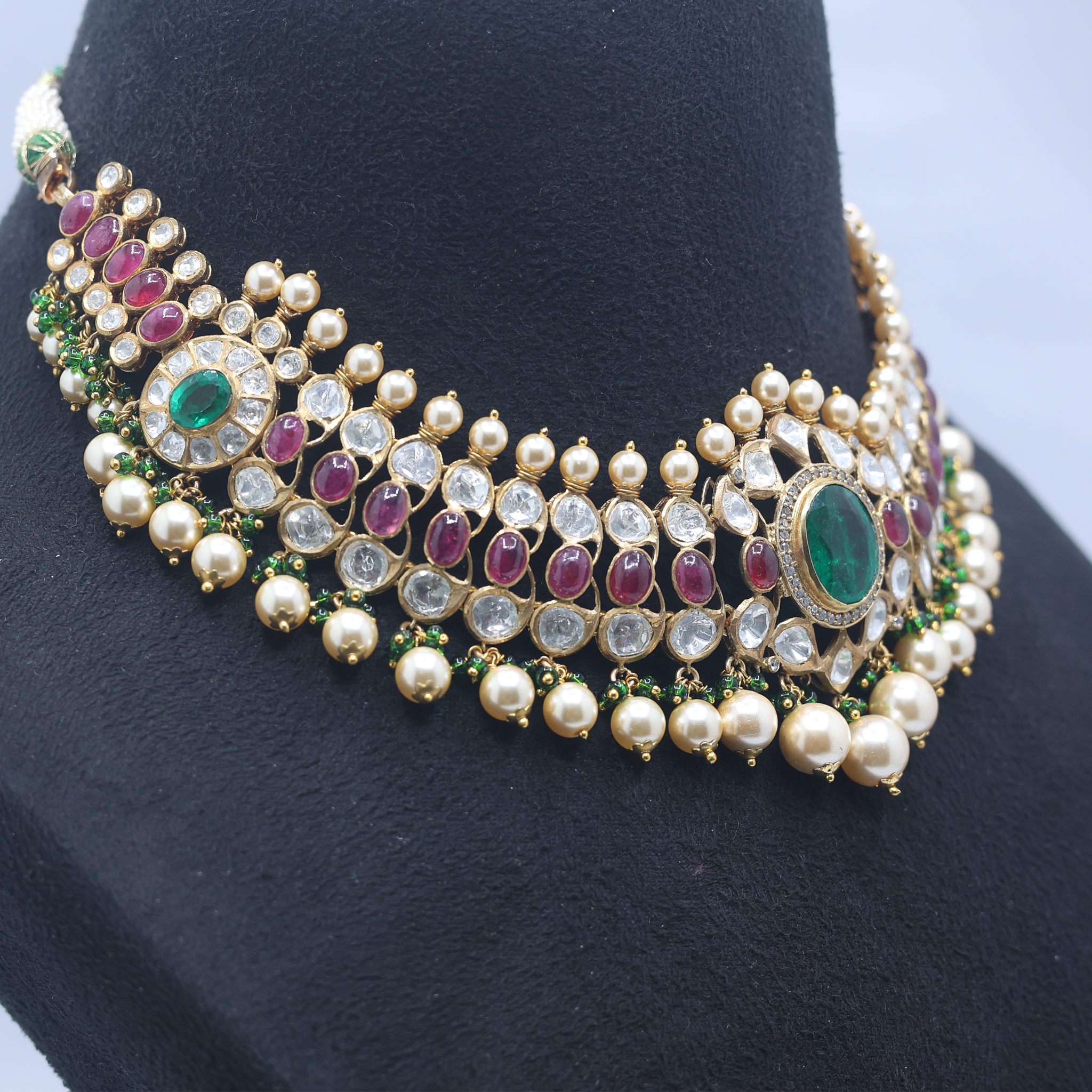 Luxury Gemstone Choker Necklace