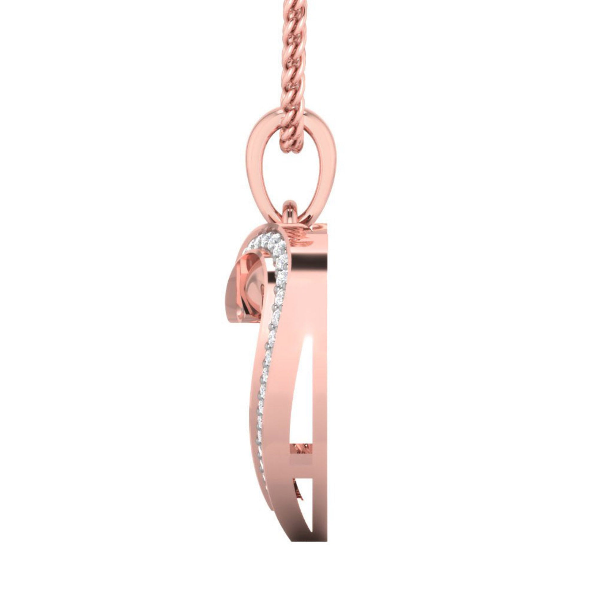 Rose Gold Heart Pendant