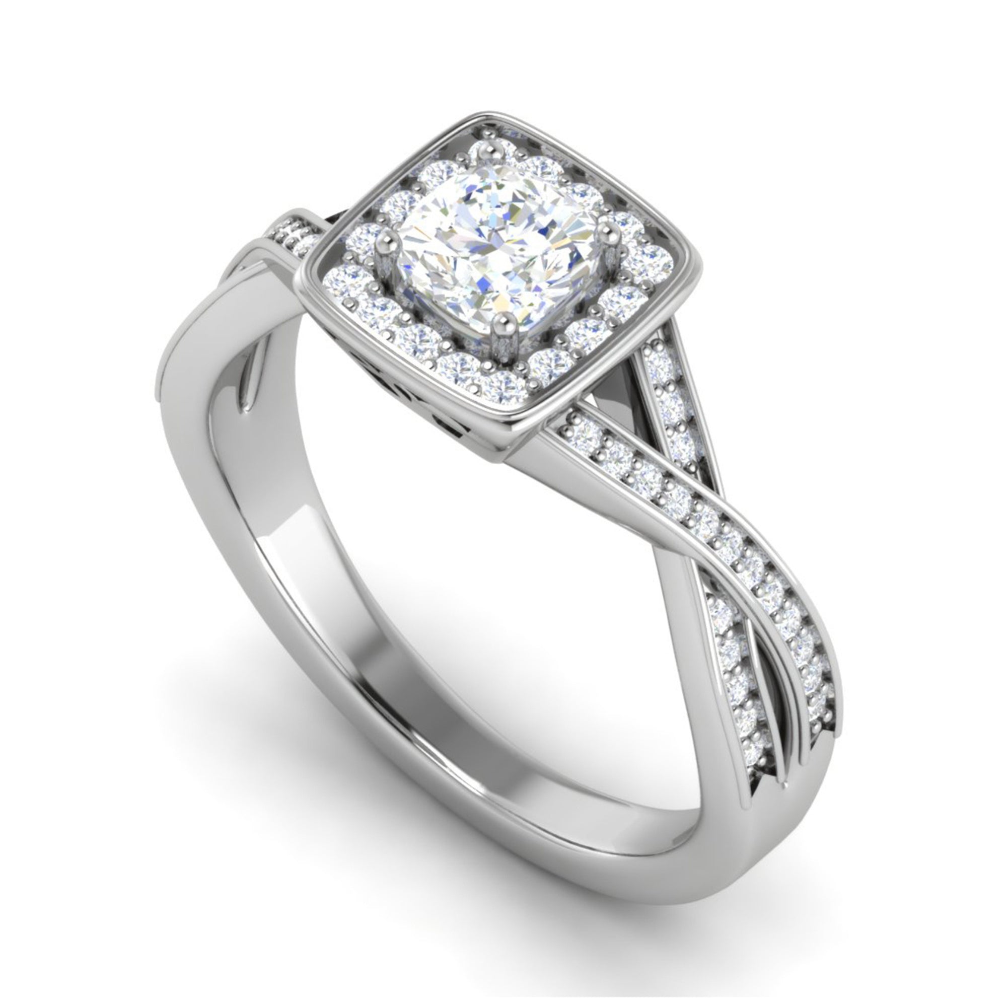 Crossover American Diamond Ring