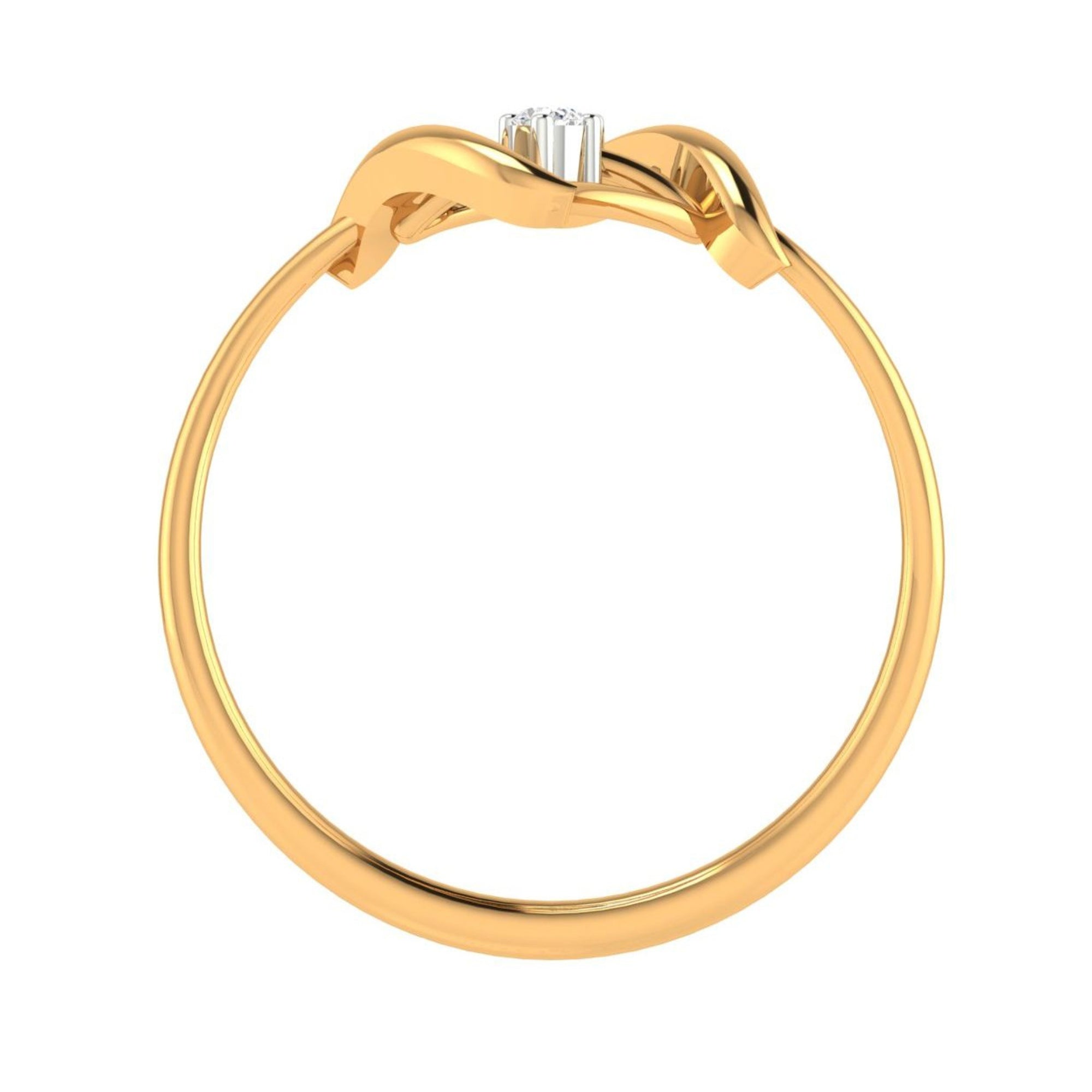 Modern Silver Dual Triangular Ring