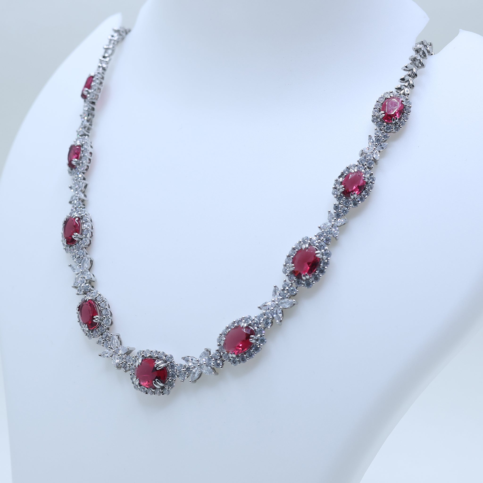 Victorian Ruby and Diamond Necklace