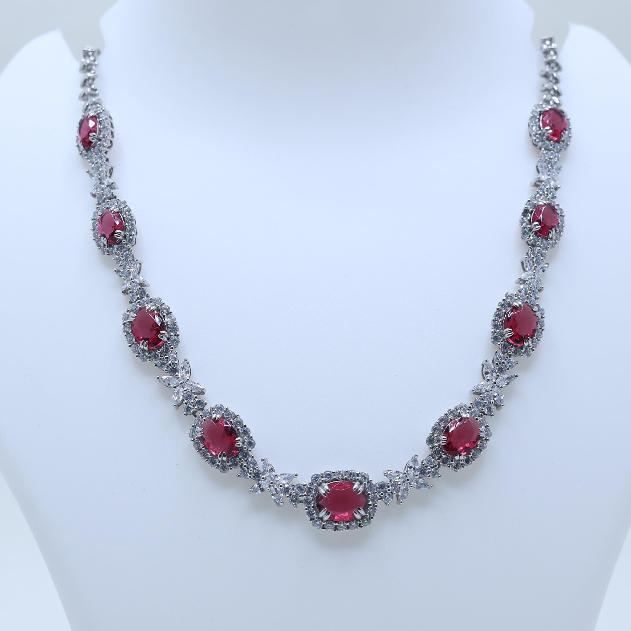Victorian Ruby and Diamond Necklace