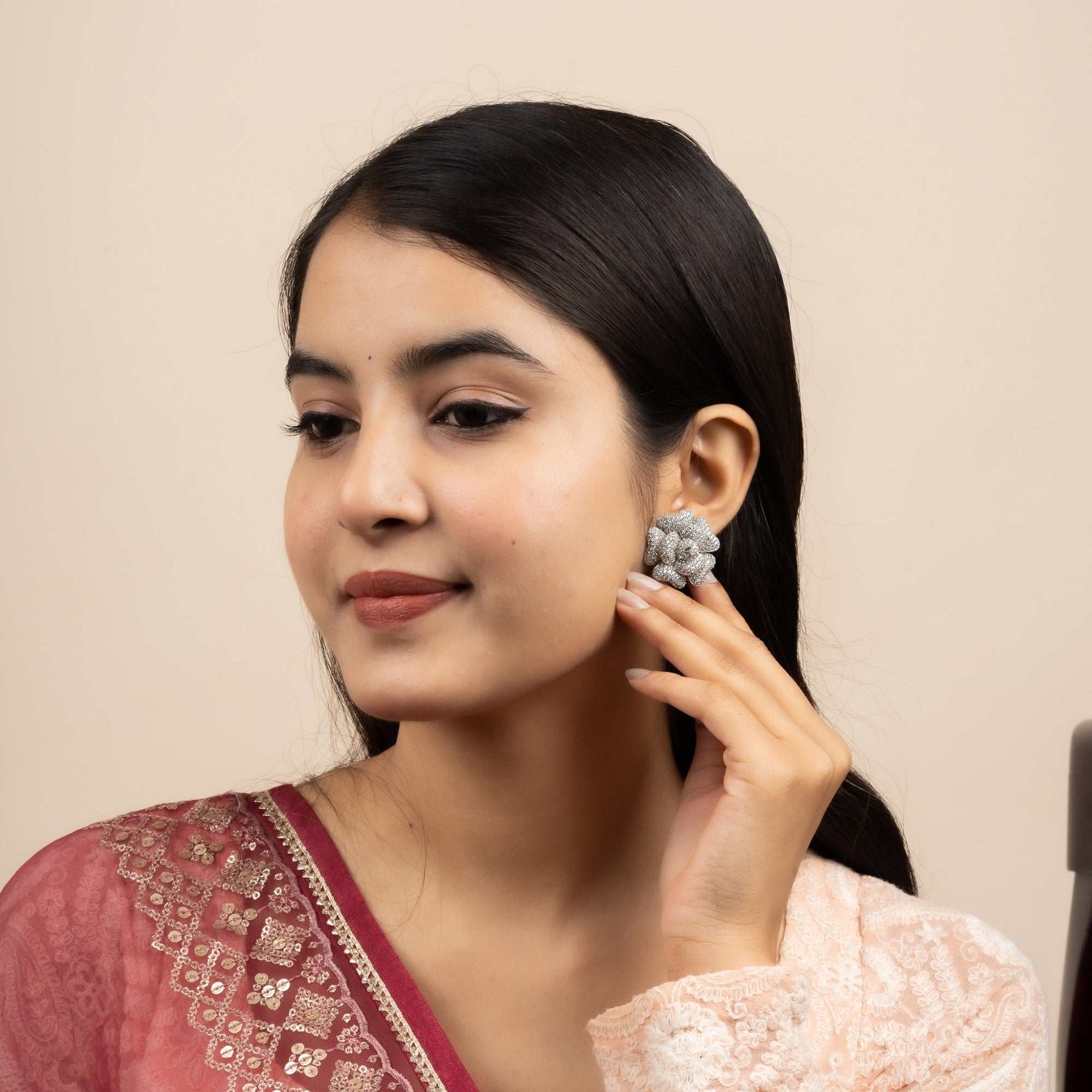 Bloom Cluster Floral Stud Earrings