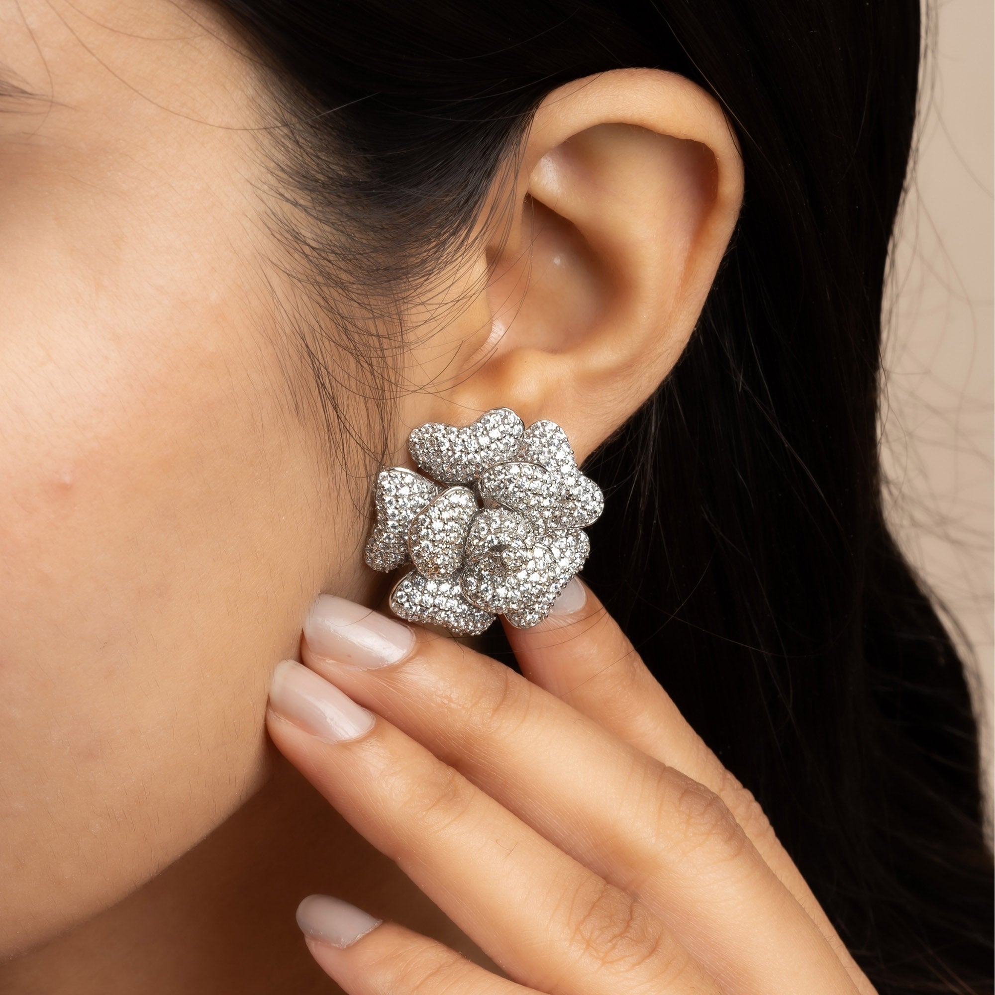 Bloom Cluster Floral Stud Earrings