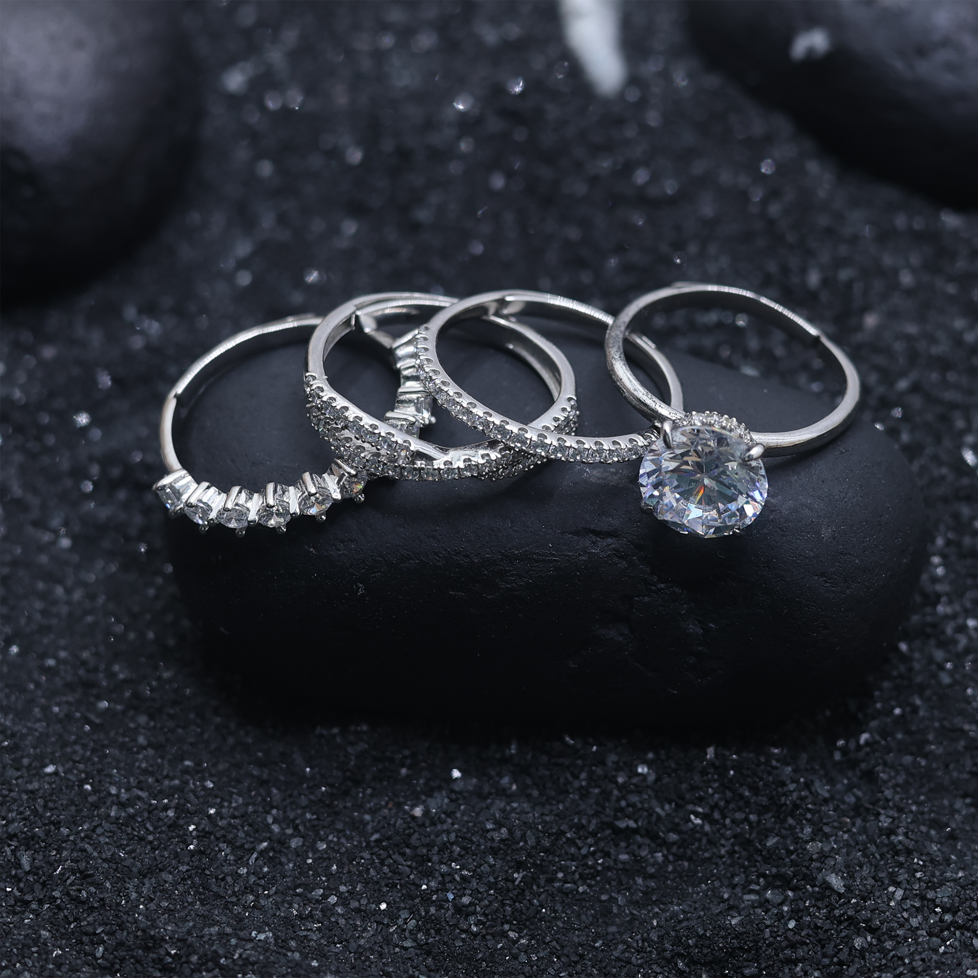 Classic Radiance Stackable Rings