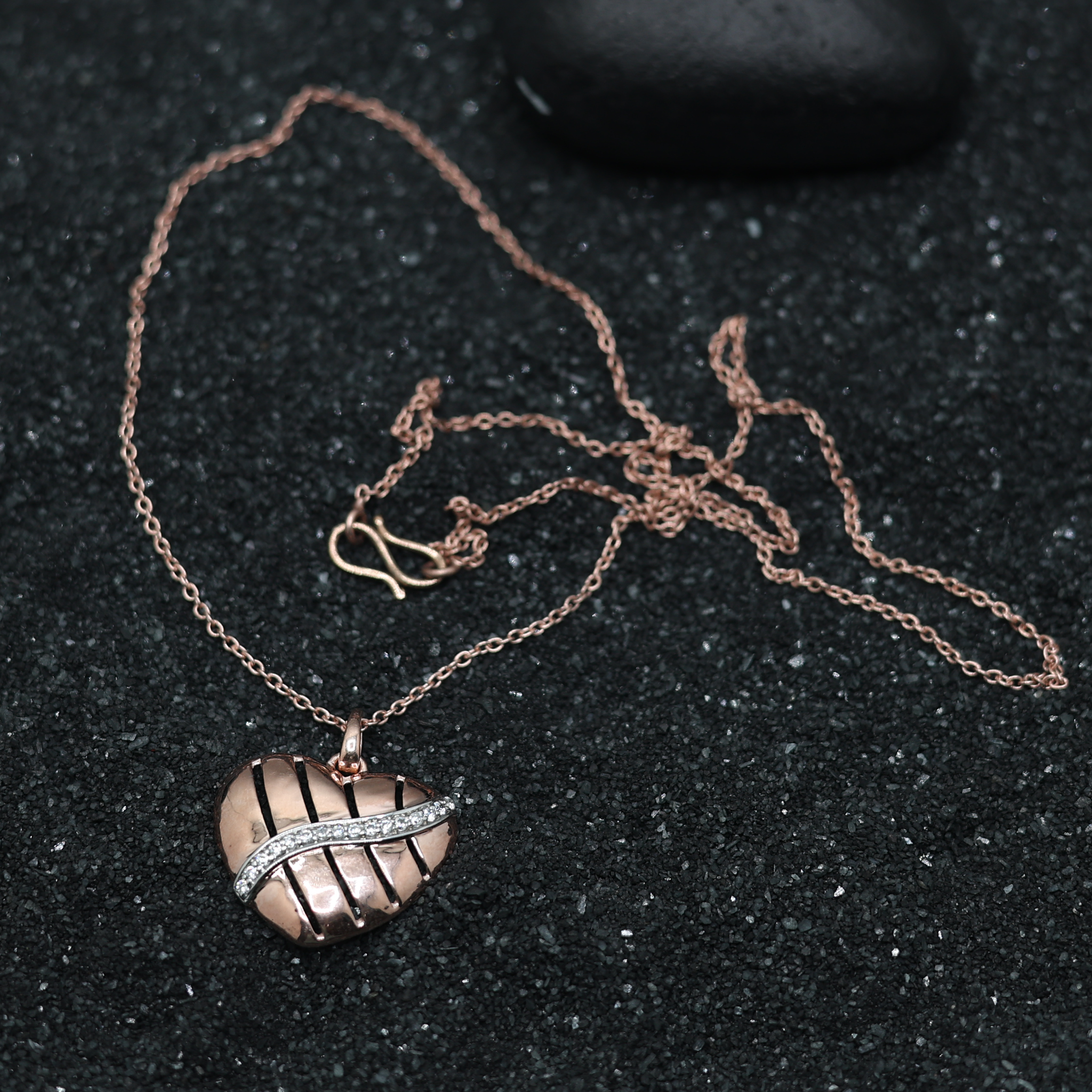 Rose Gold Plated Heart Pendant