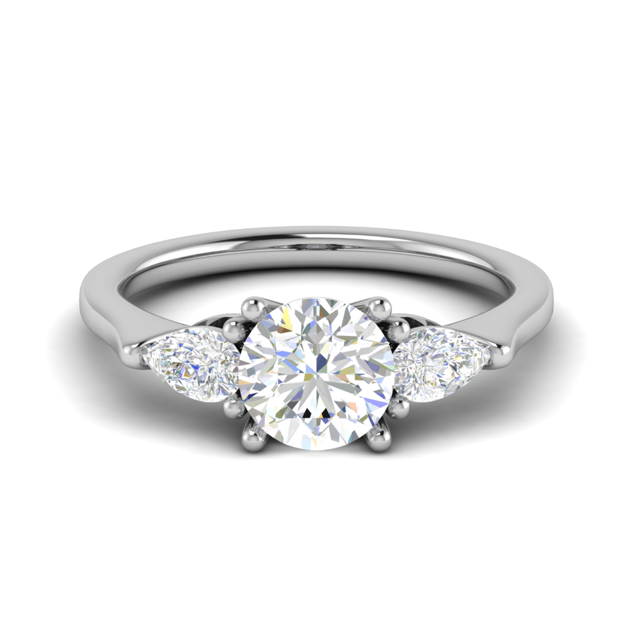 Trio Diamond Adjustable Ring