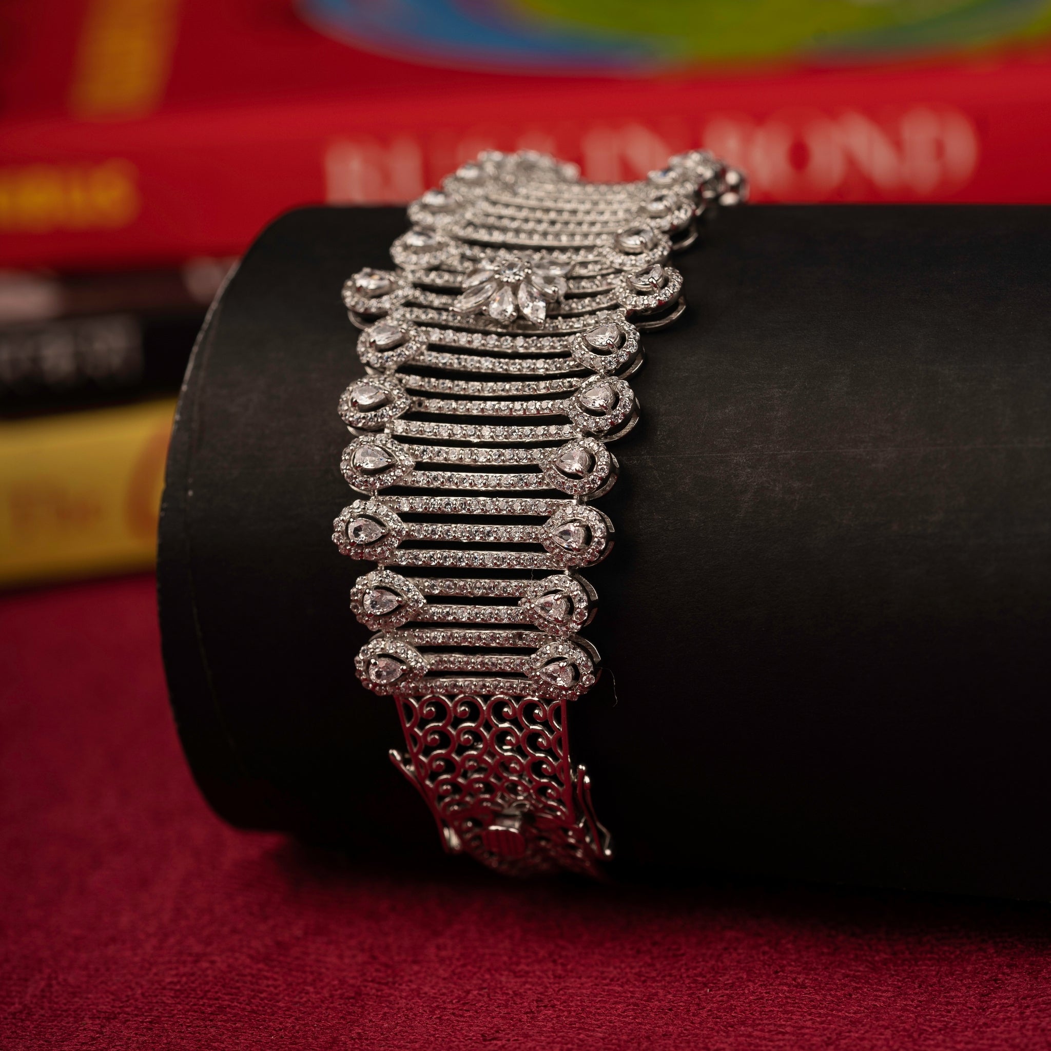 American Diamond Floral Bracelet