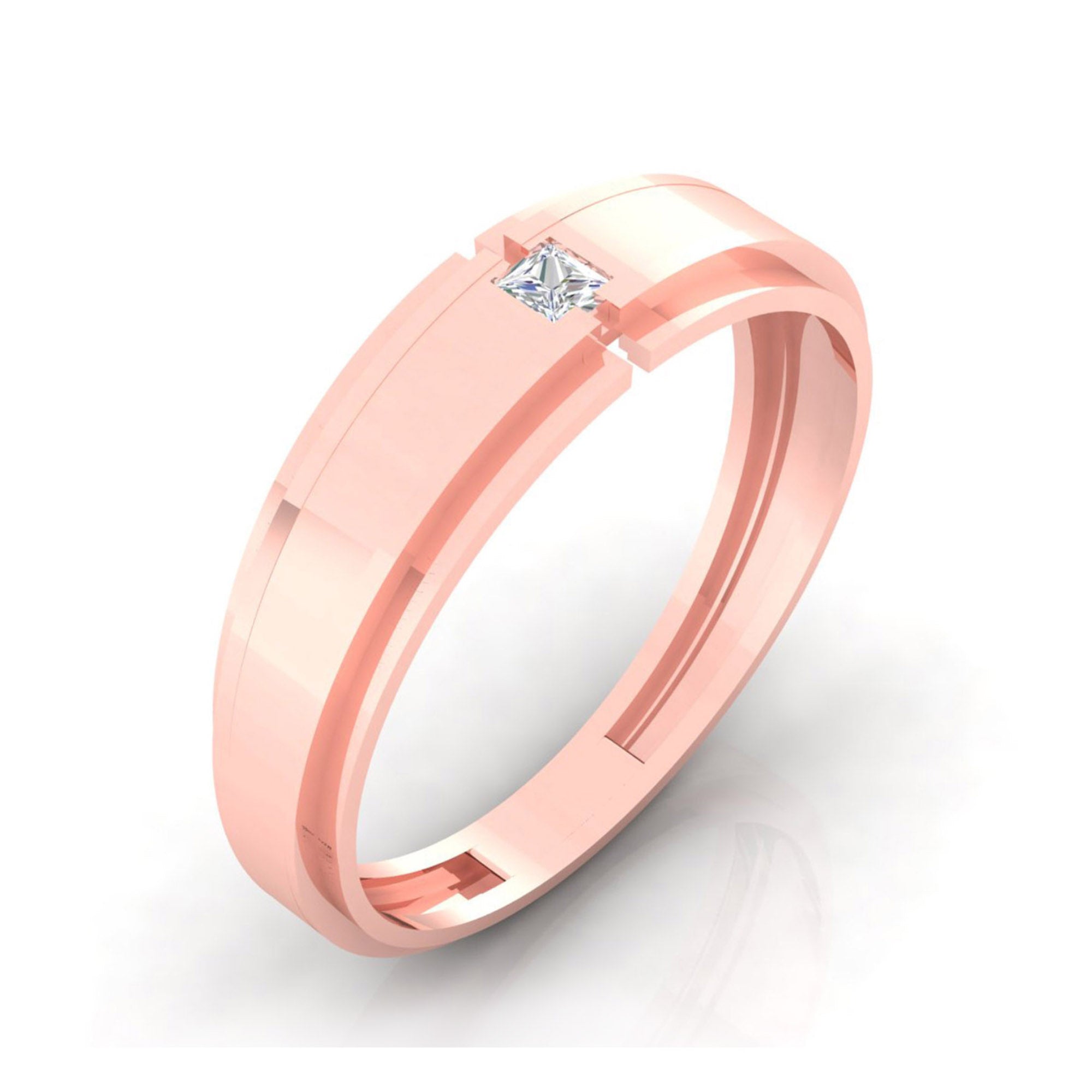 Matching Rose Gold Couple Rings