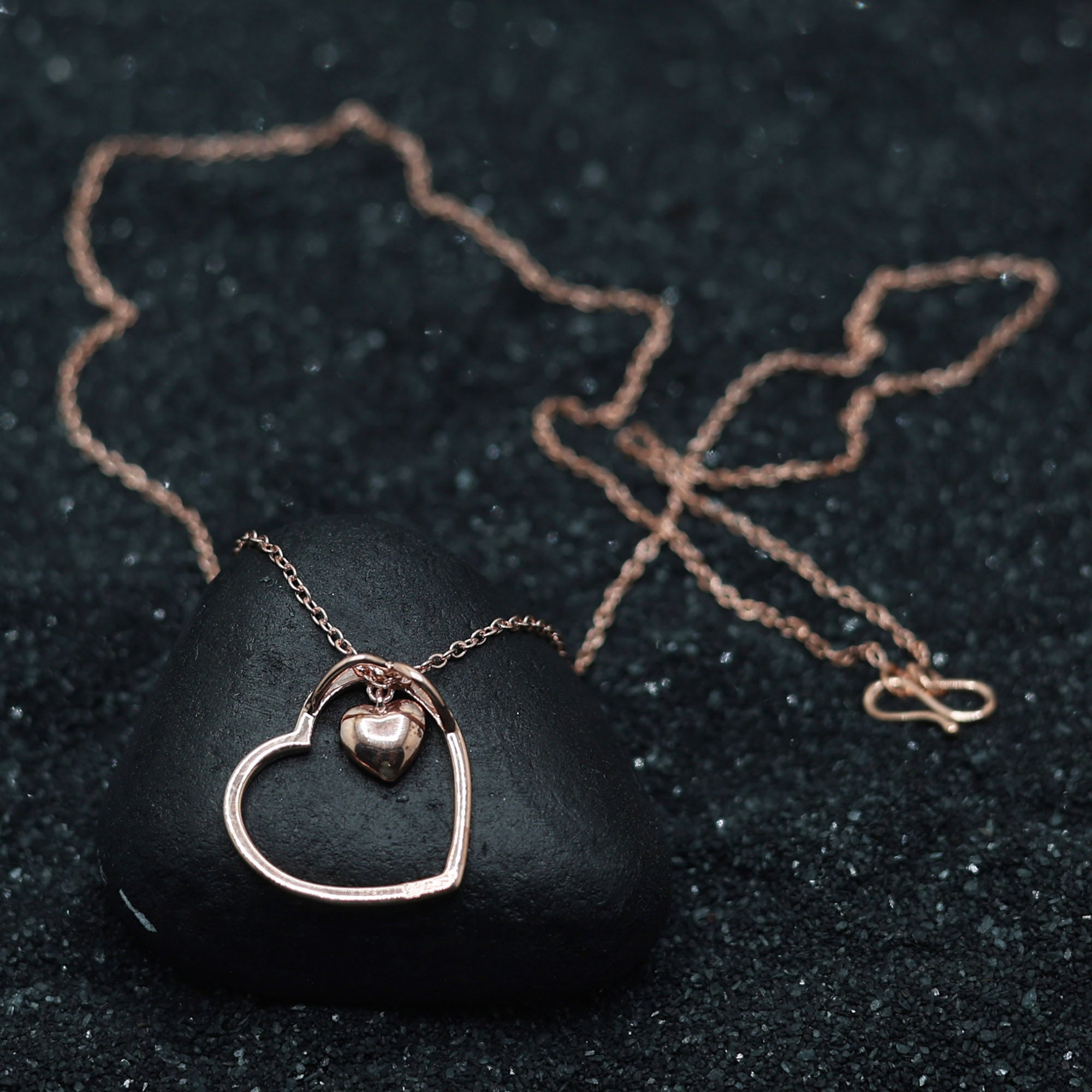 Dual Heart Embrace Pendant