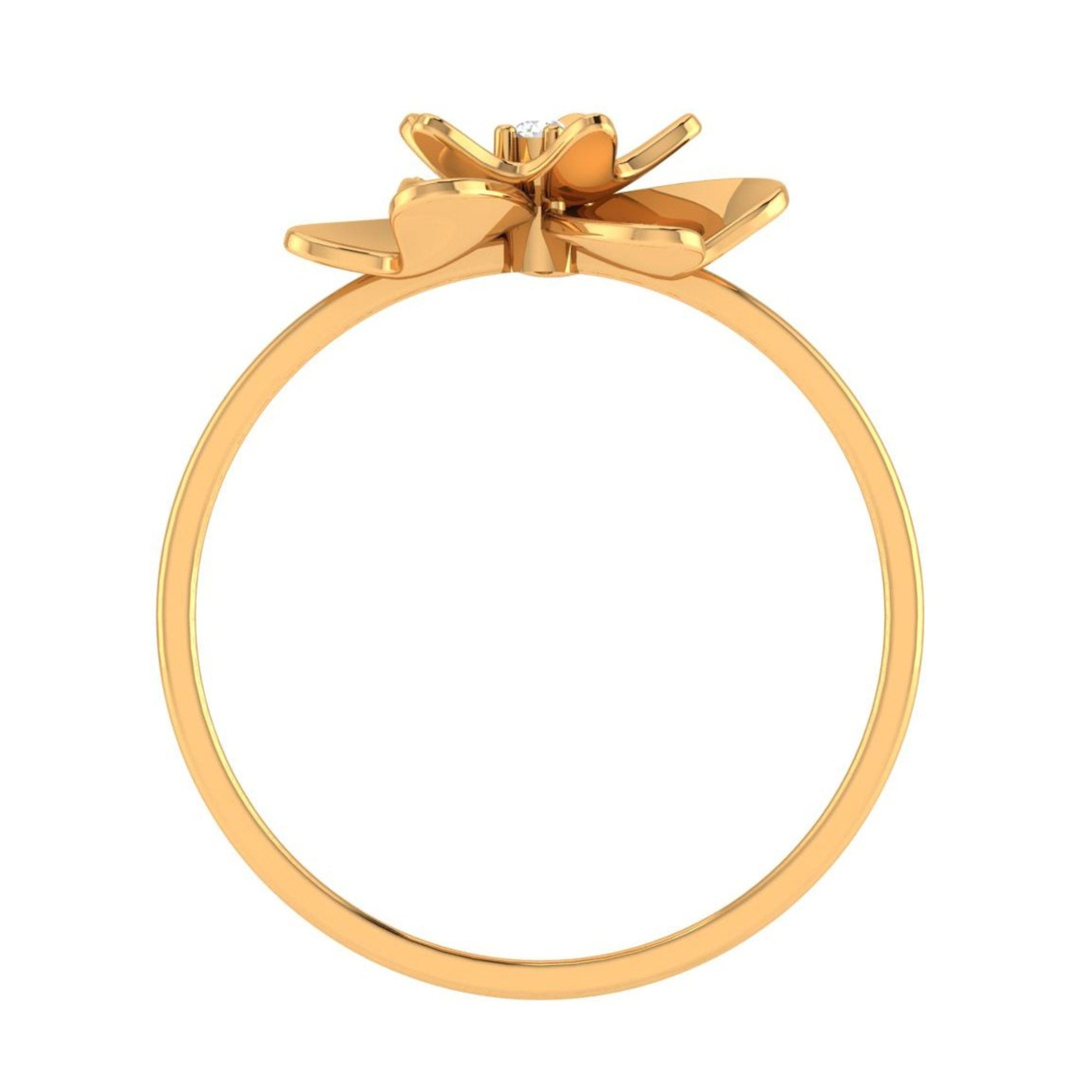 Nature Inspired Floral Diamond Ring