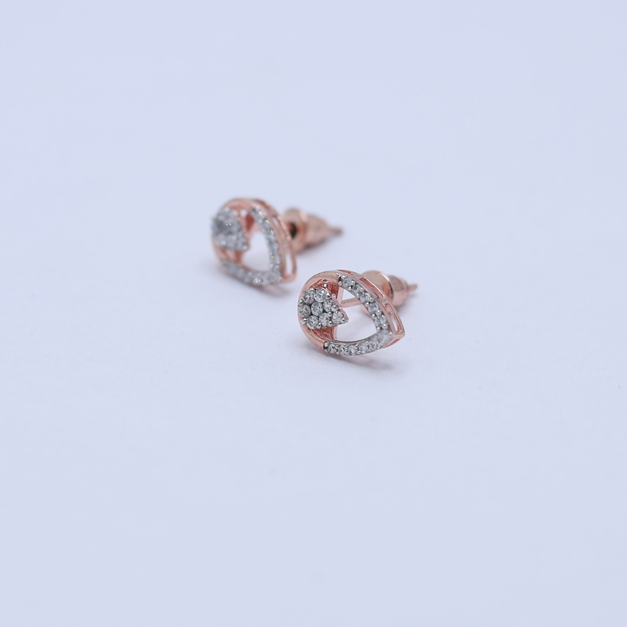 Teardrop Cluster Stud Earrings