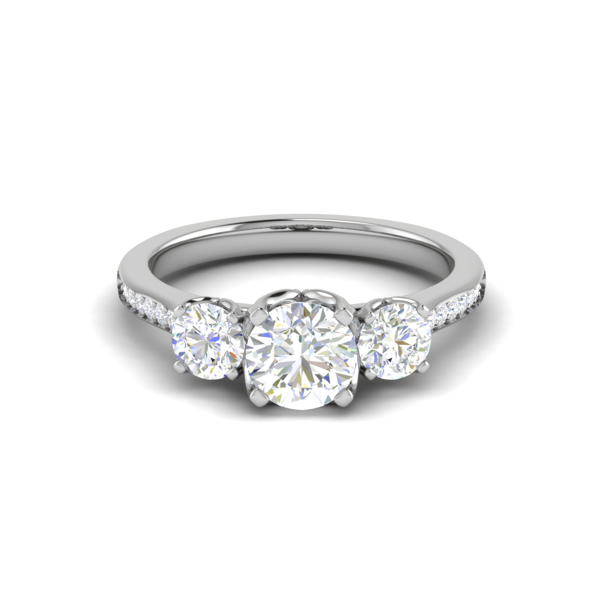 Three Stone Engagement Ring