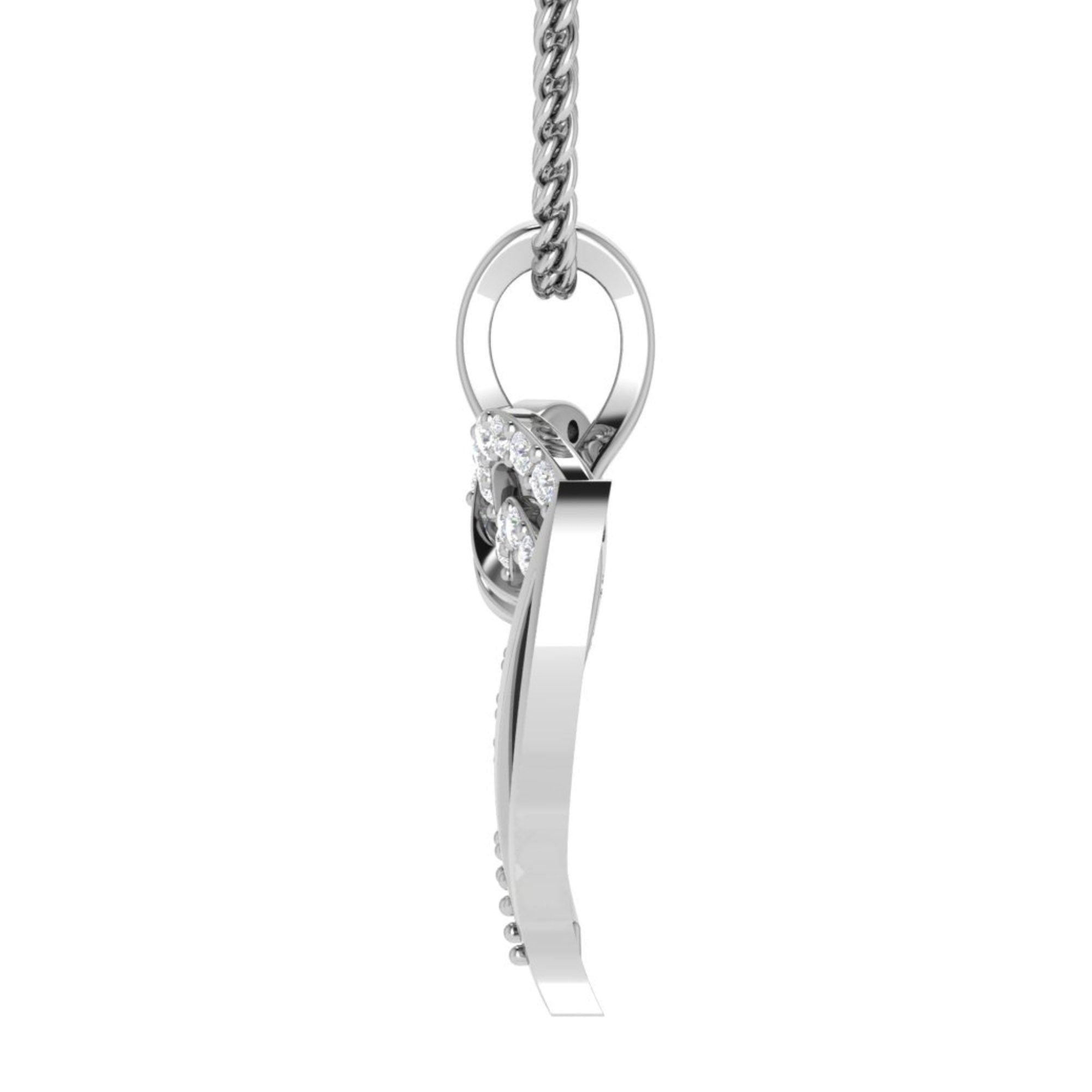 Sterling Silver Twined Heart Pendant