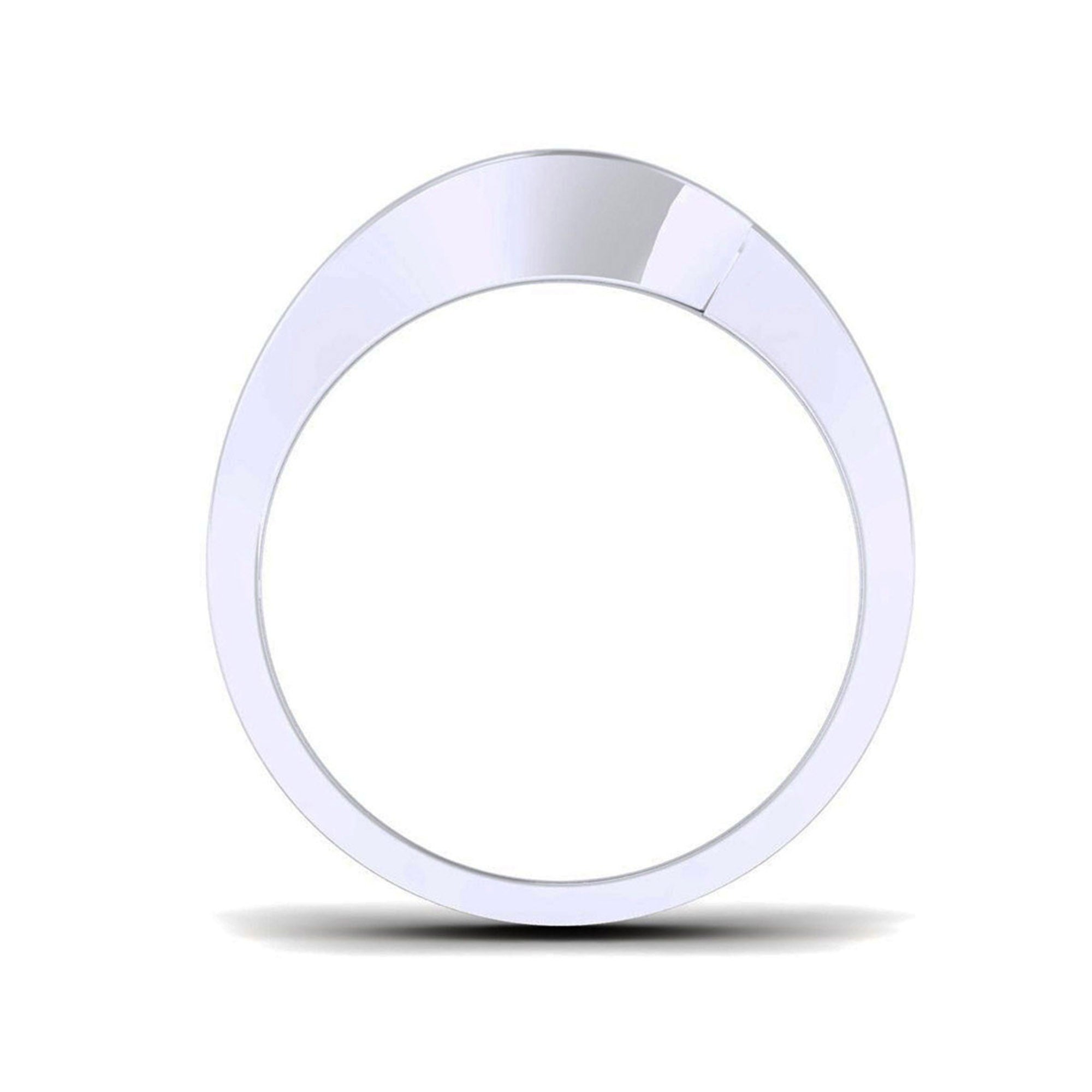 Dual Tone Modern Wave Ring