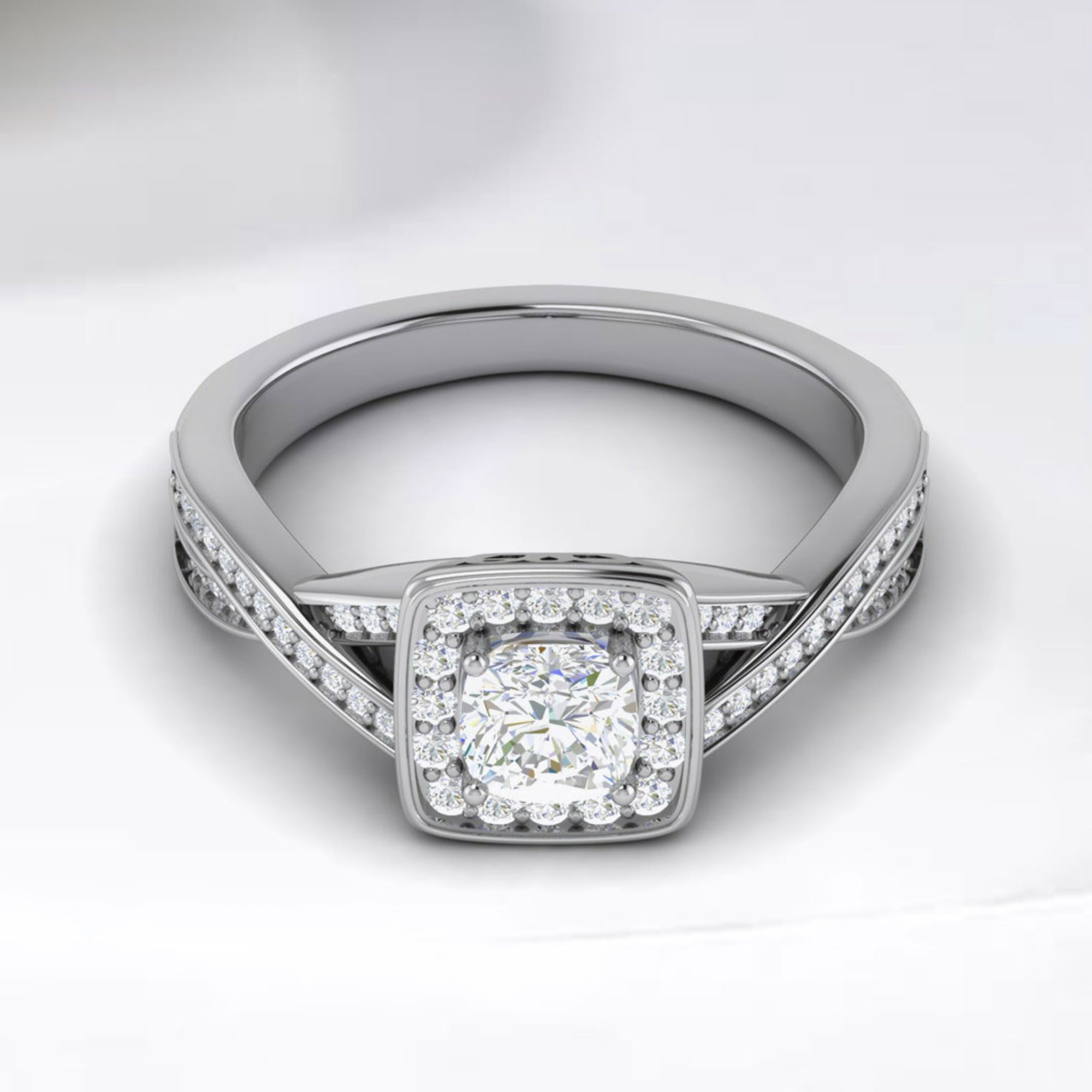 Crossover American Diamond Ring