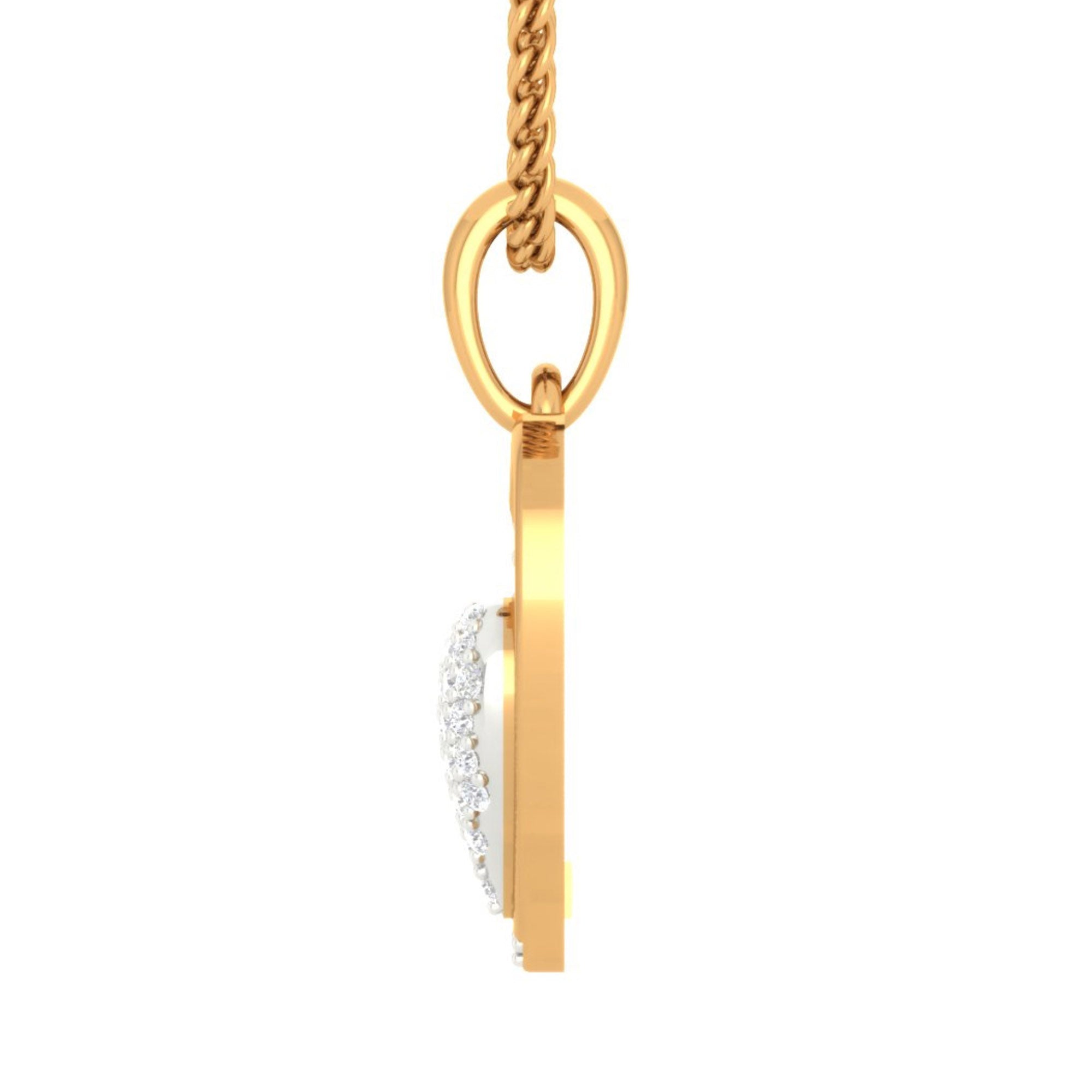 Diamond Accented Heart Pendant