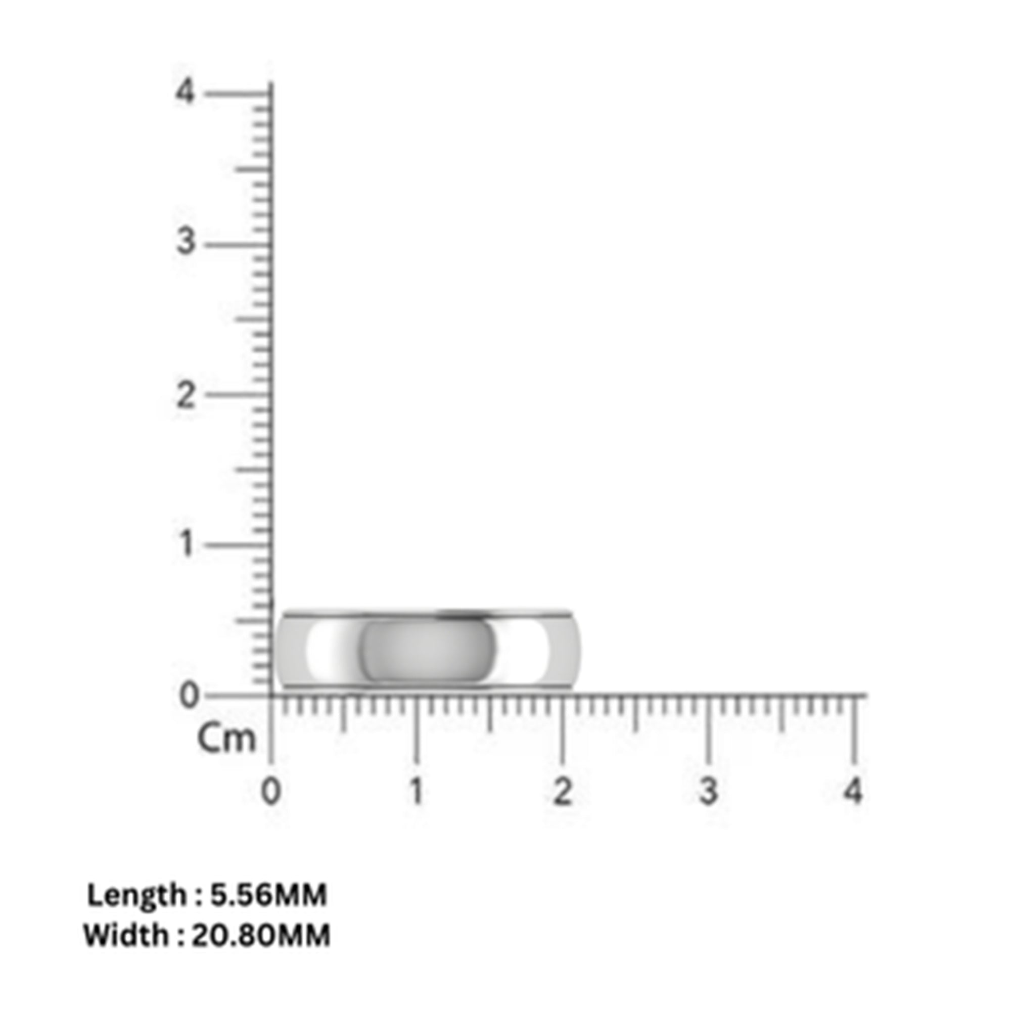 Unisex Sterling Silver Band