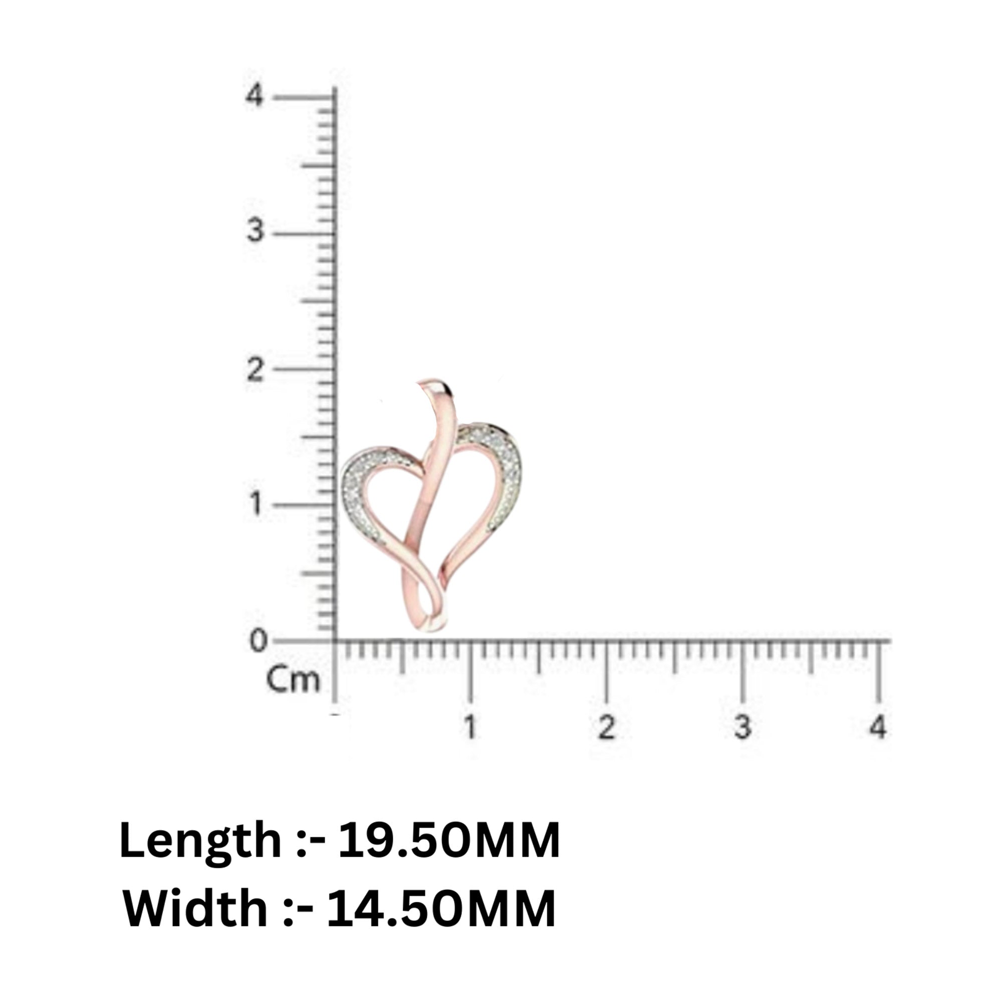 Rose Gold Plated Heart Pendant