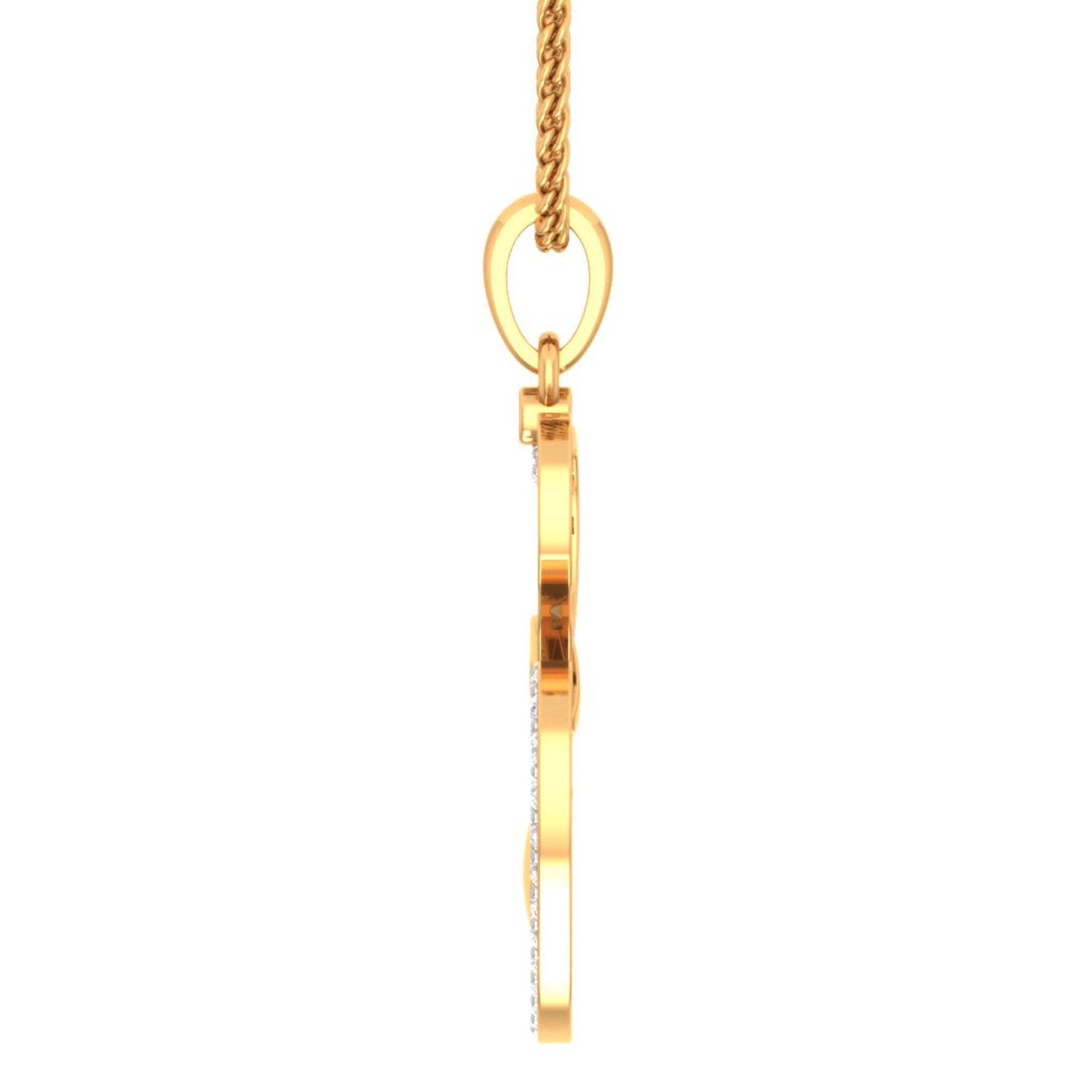 Gold Plated Triple Heart Pendant