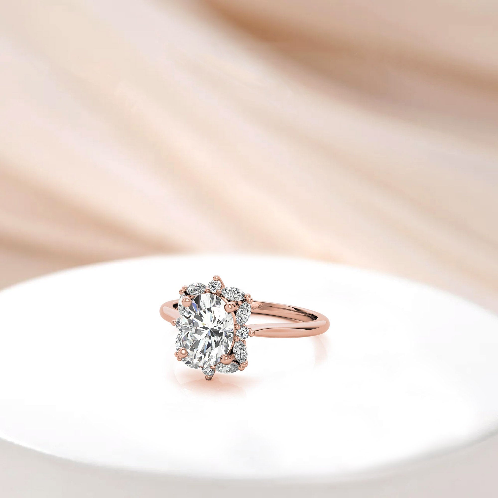 Silver Blushing Bloom Ring