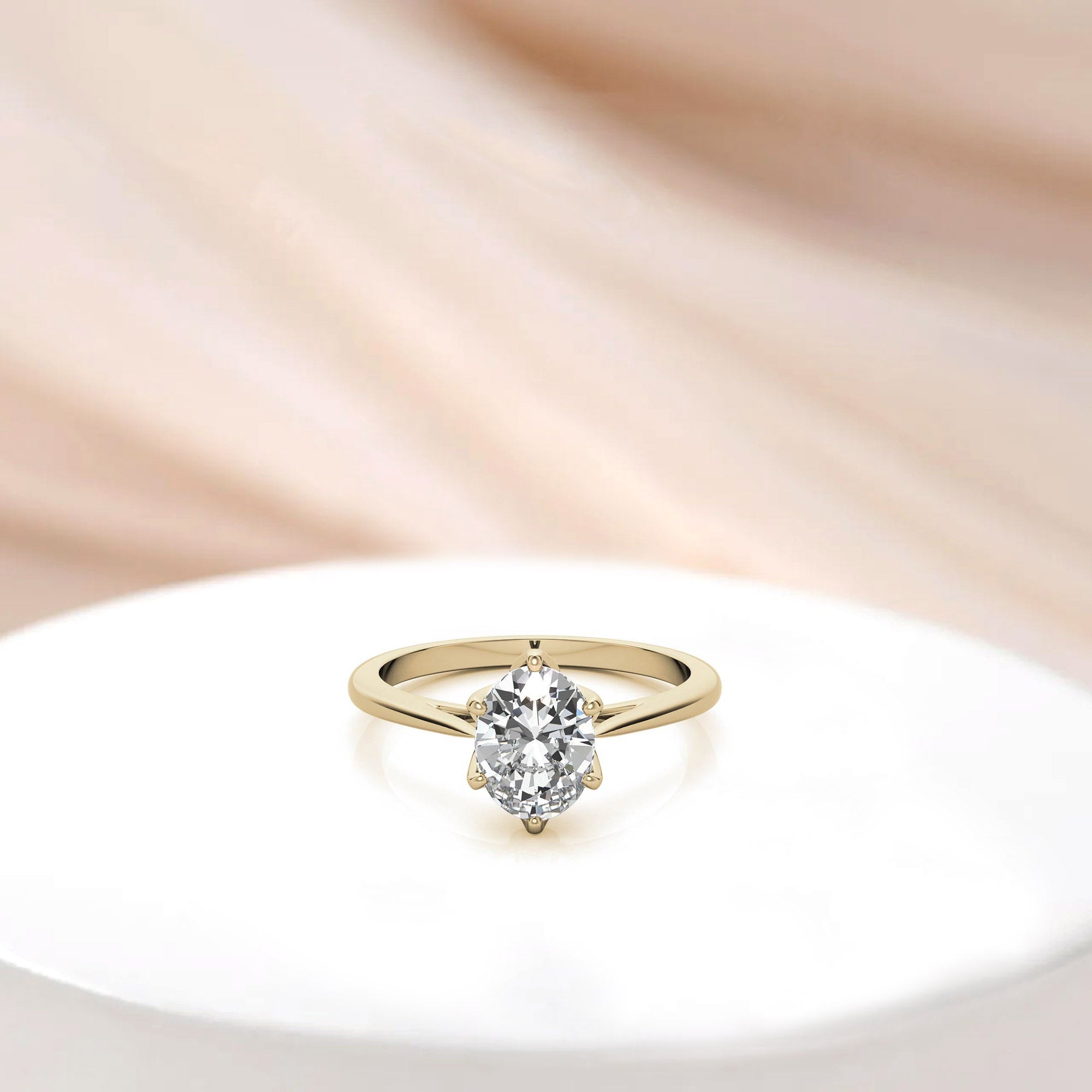 Silver Classic Solitaire Glow Ring