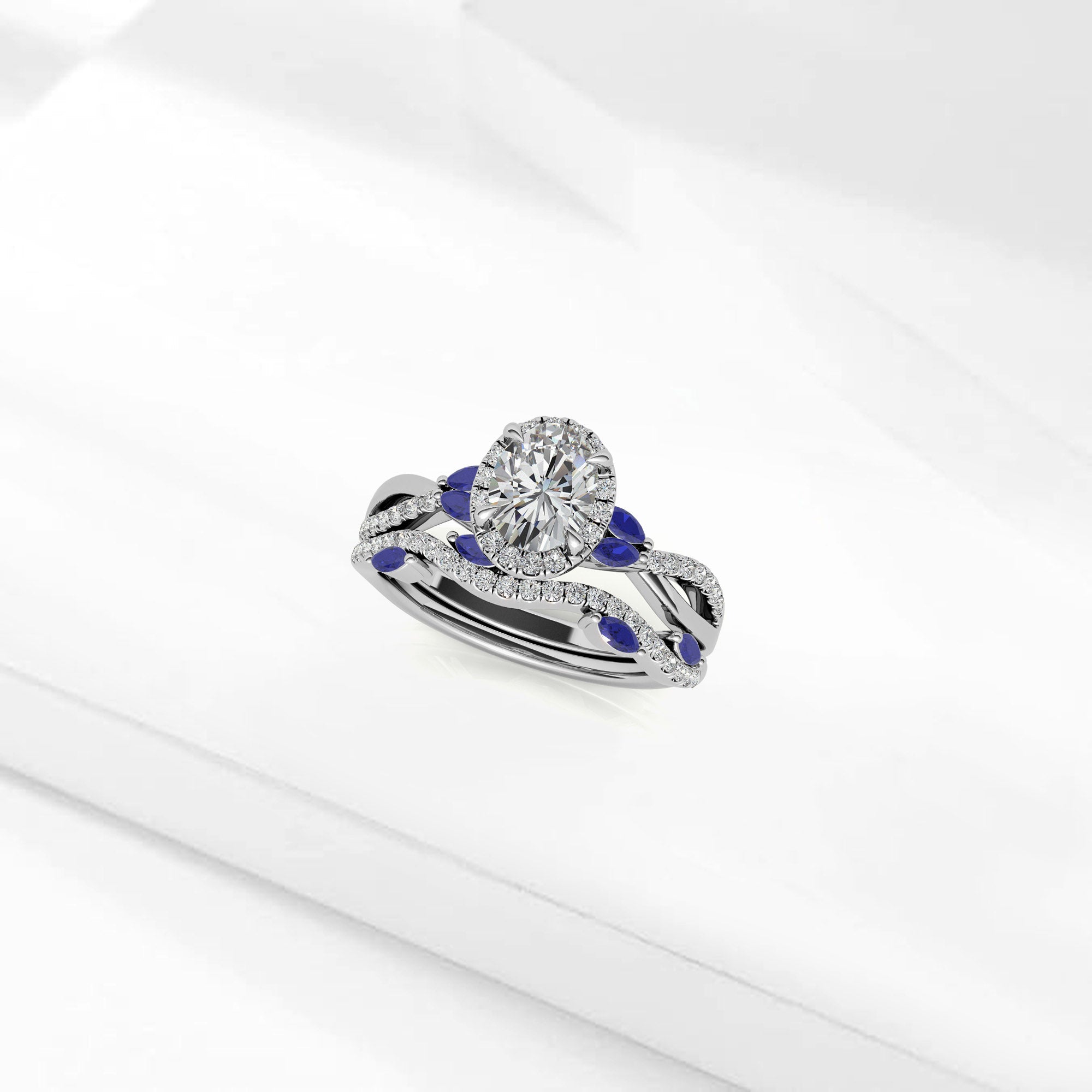 Silver White Shine Stackable Ring