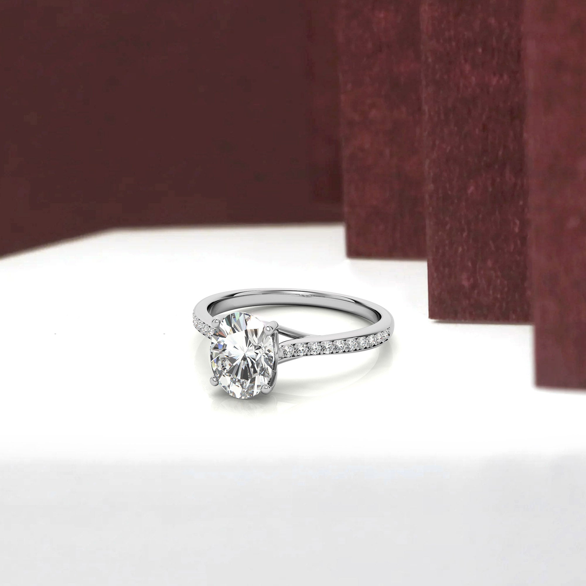 Silver Blush Radiance Ring