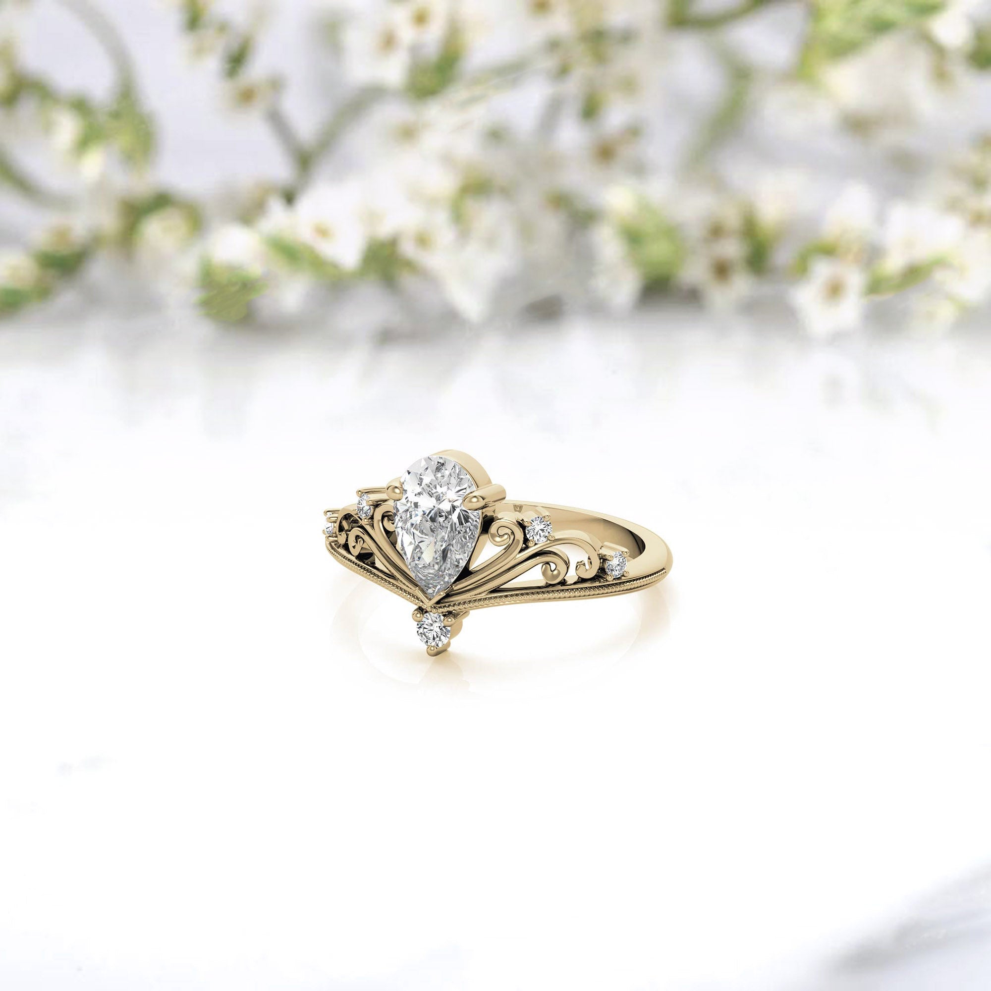 Silver Princess Inspired Ring