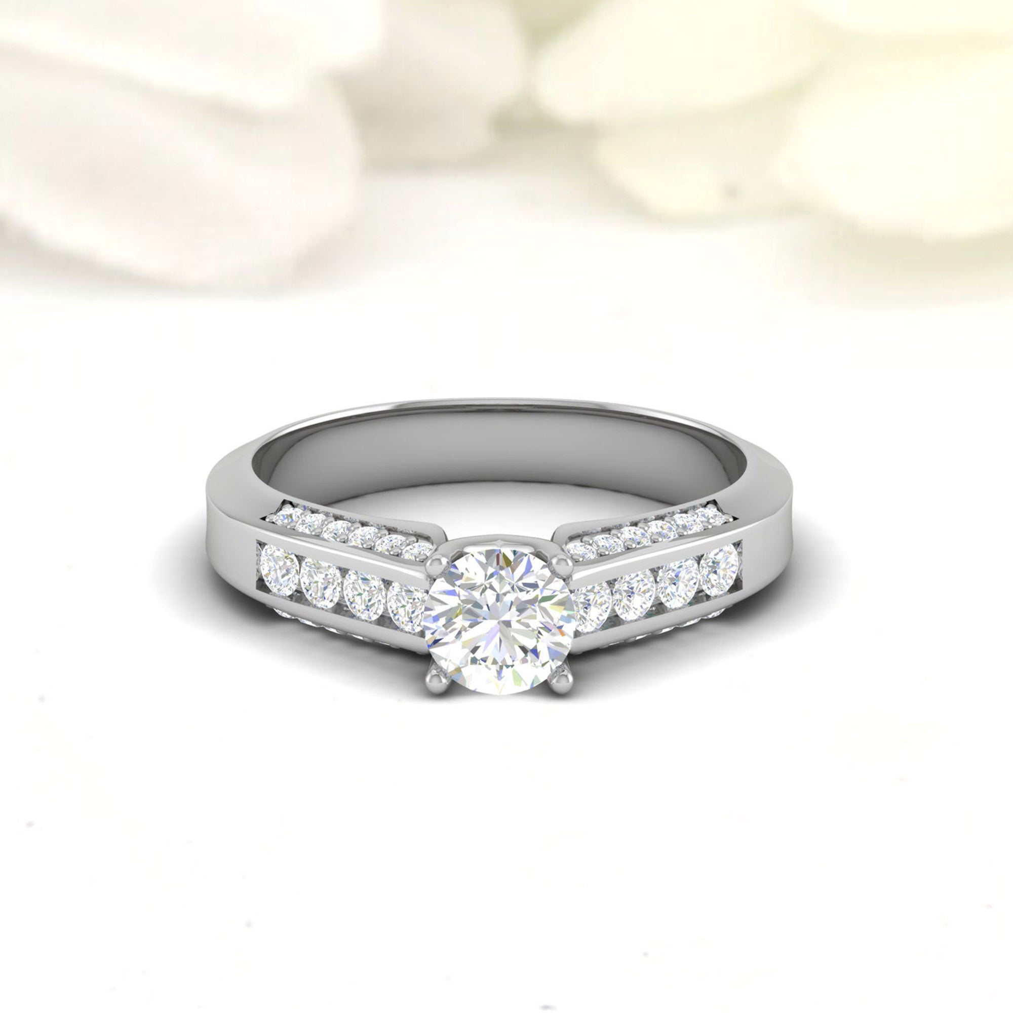 Sterling Silver Channel Set Ring